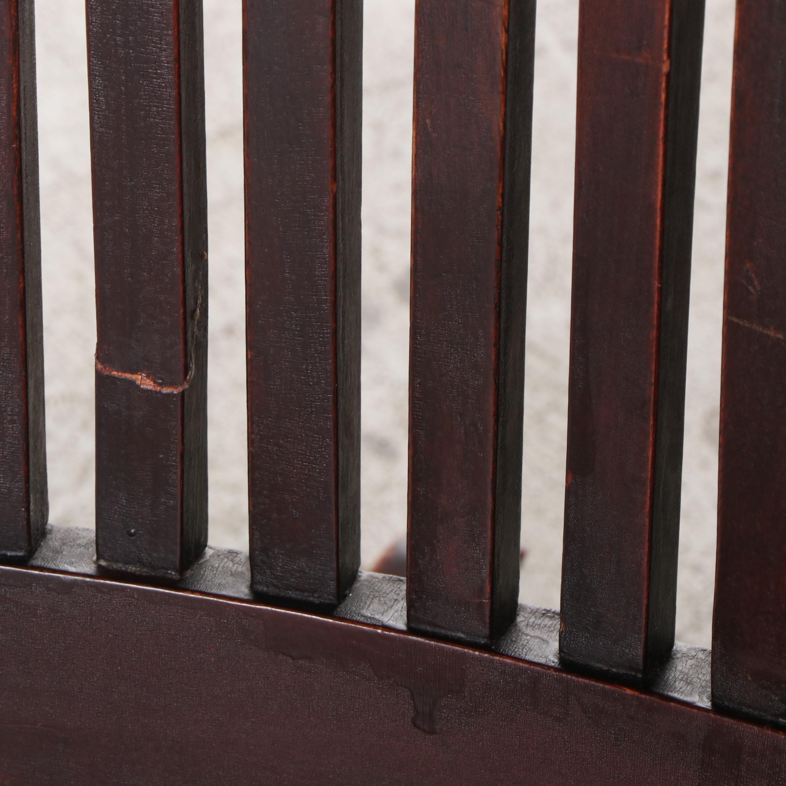 American Mahogany-Stained Birch Rocker, Early 20th Century