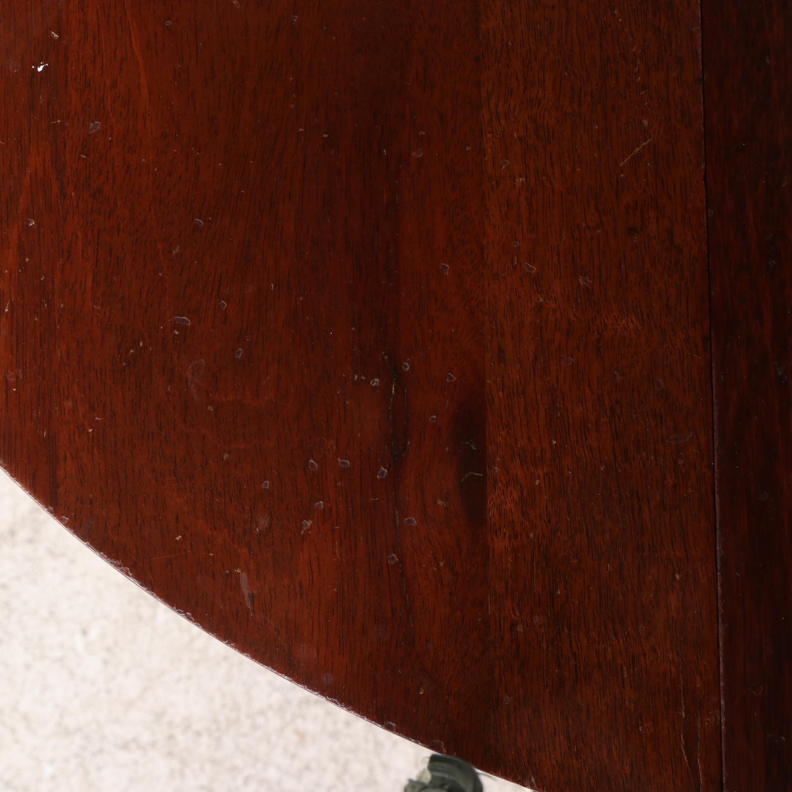 John Wanamaker Colonial Revival Mahogany Gateleg Table, Early 20th Century