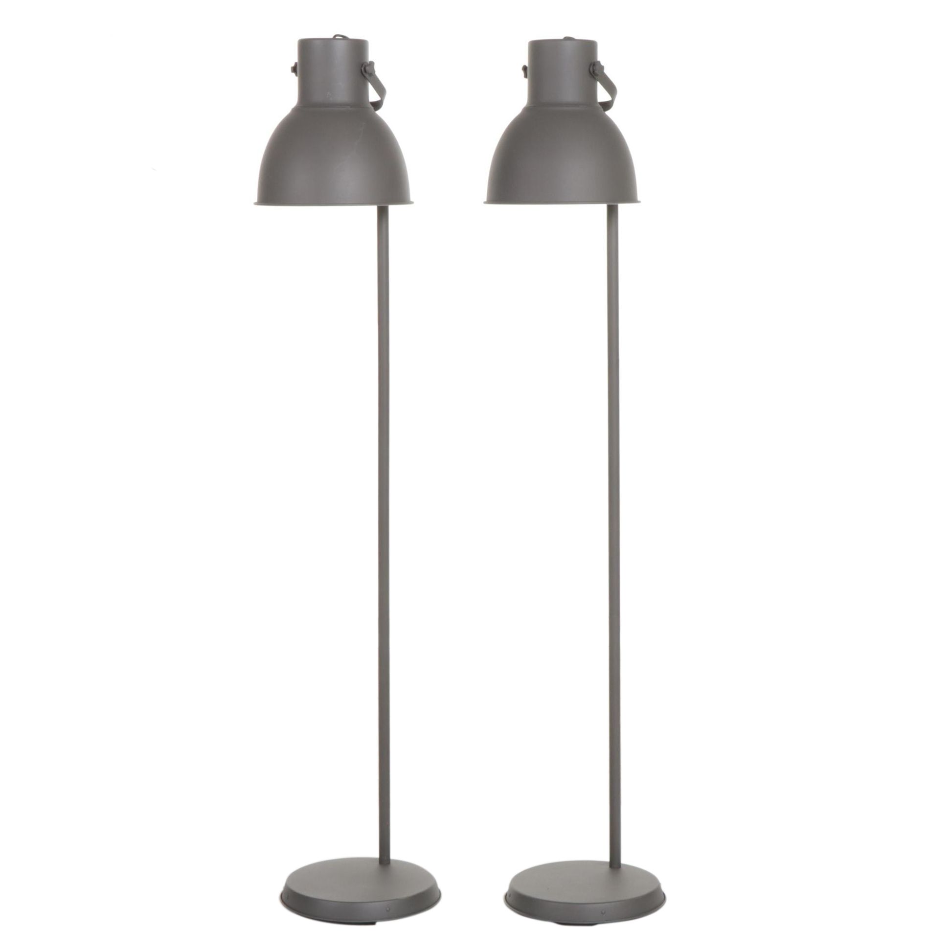 Pair of Contemporary IKEA Hektar Floor Lamps