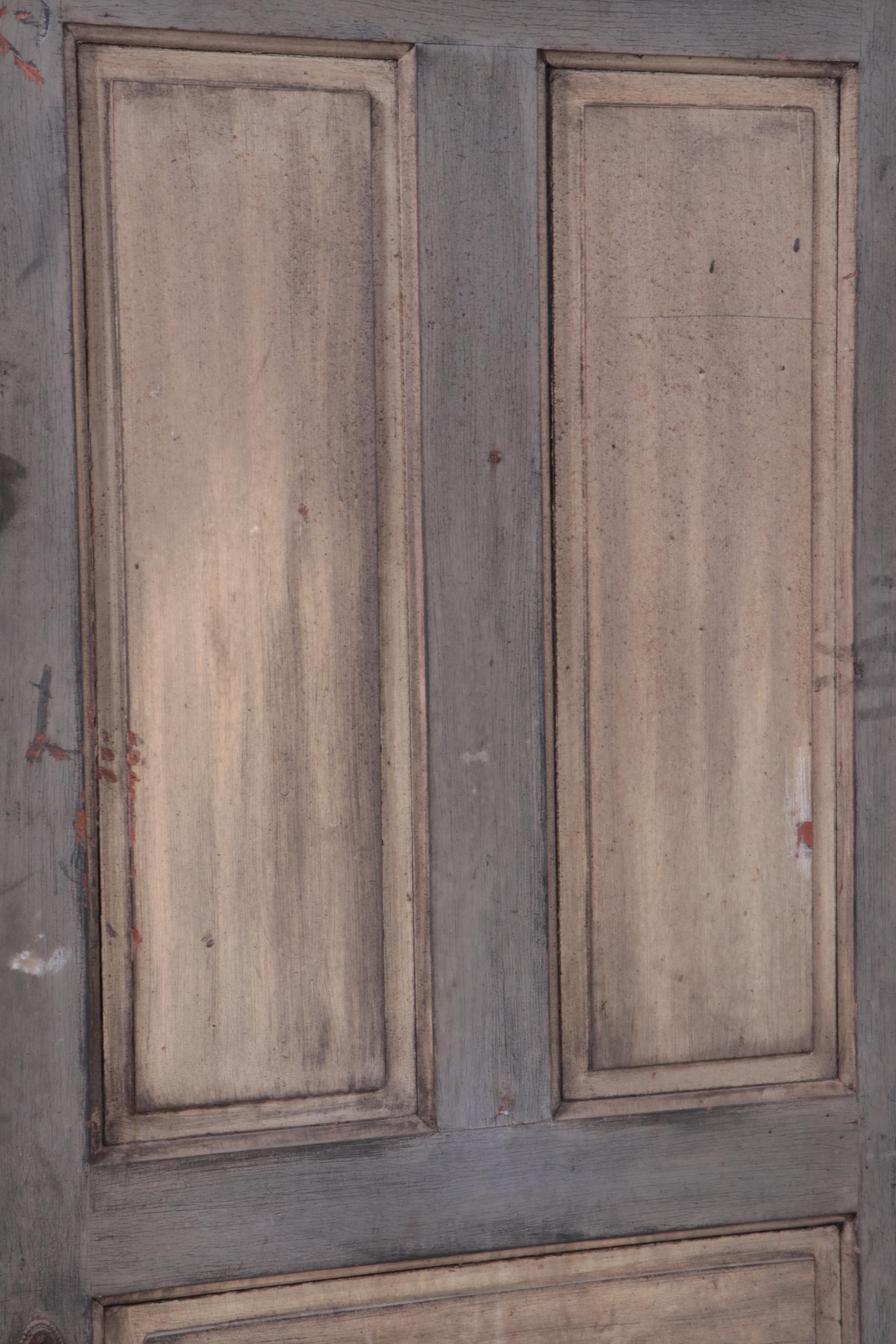 Late Victorian Painted Raised-Panel Interior Door