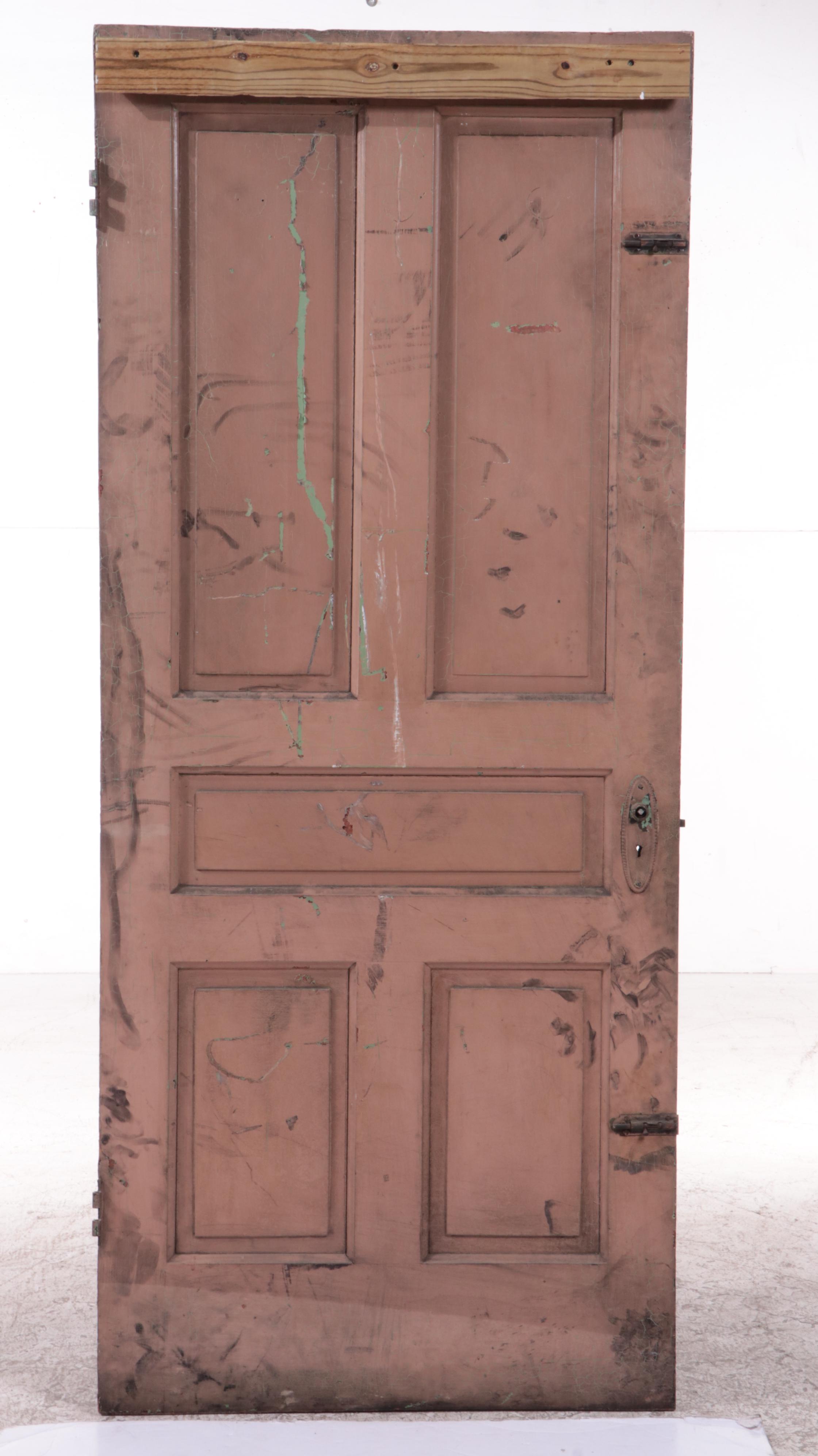 Late Victorian Painted Raised-Panel Interior Door