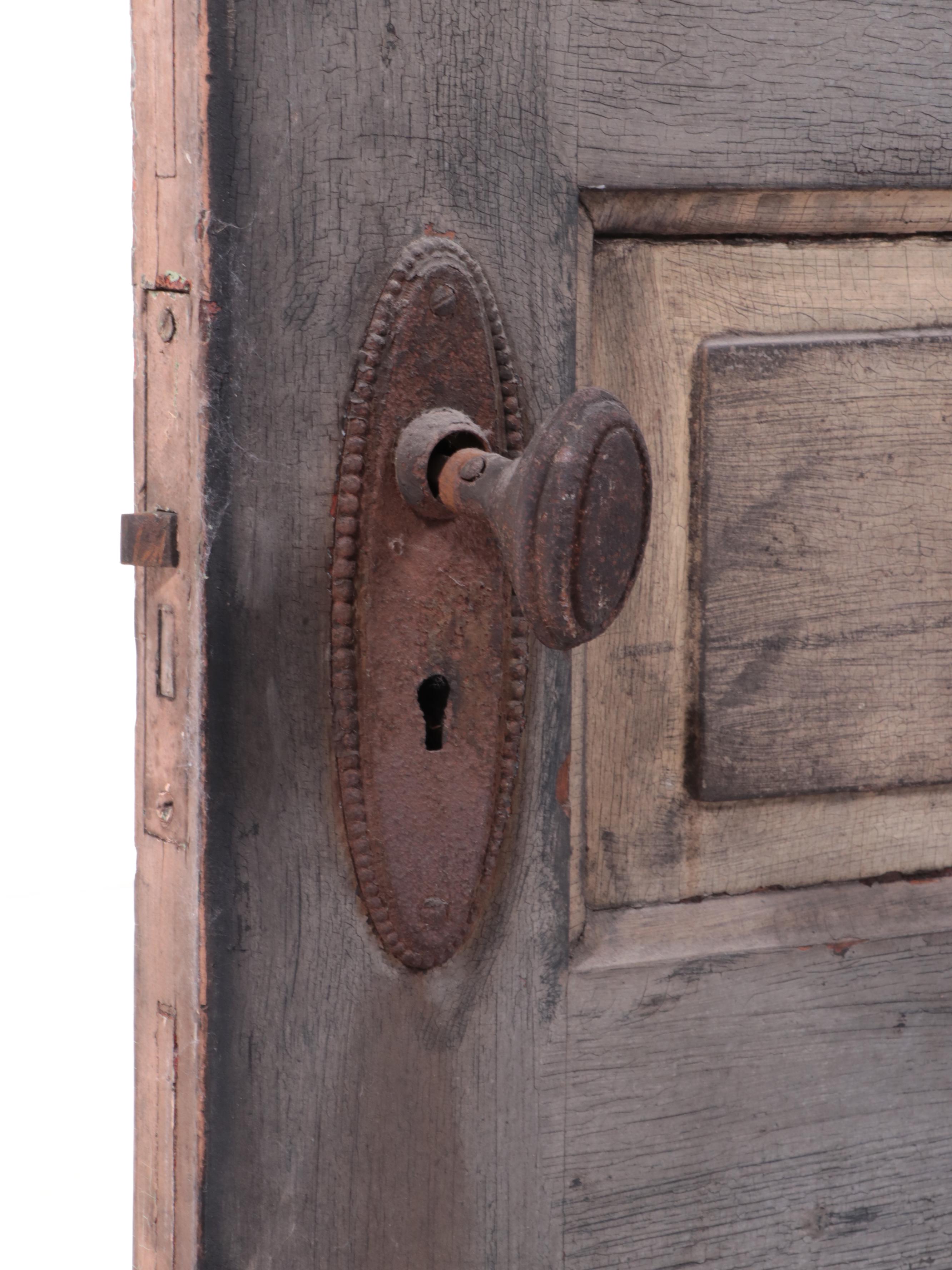 Late Victorian Painted Raised-Panel Interior Door