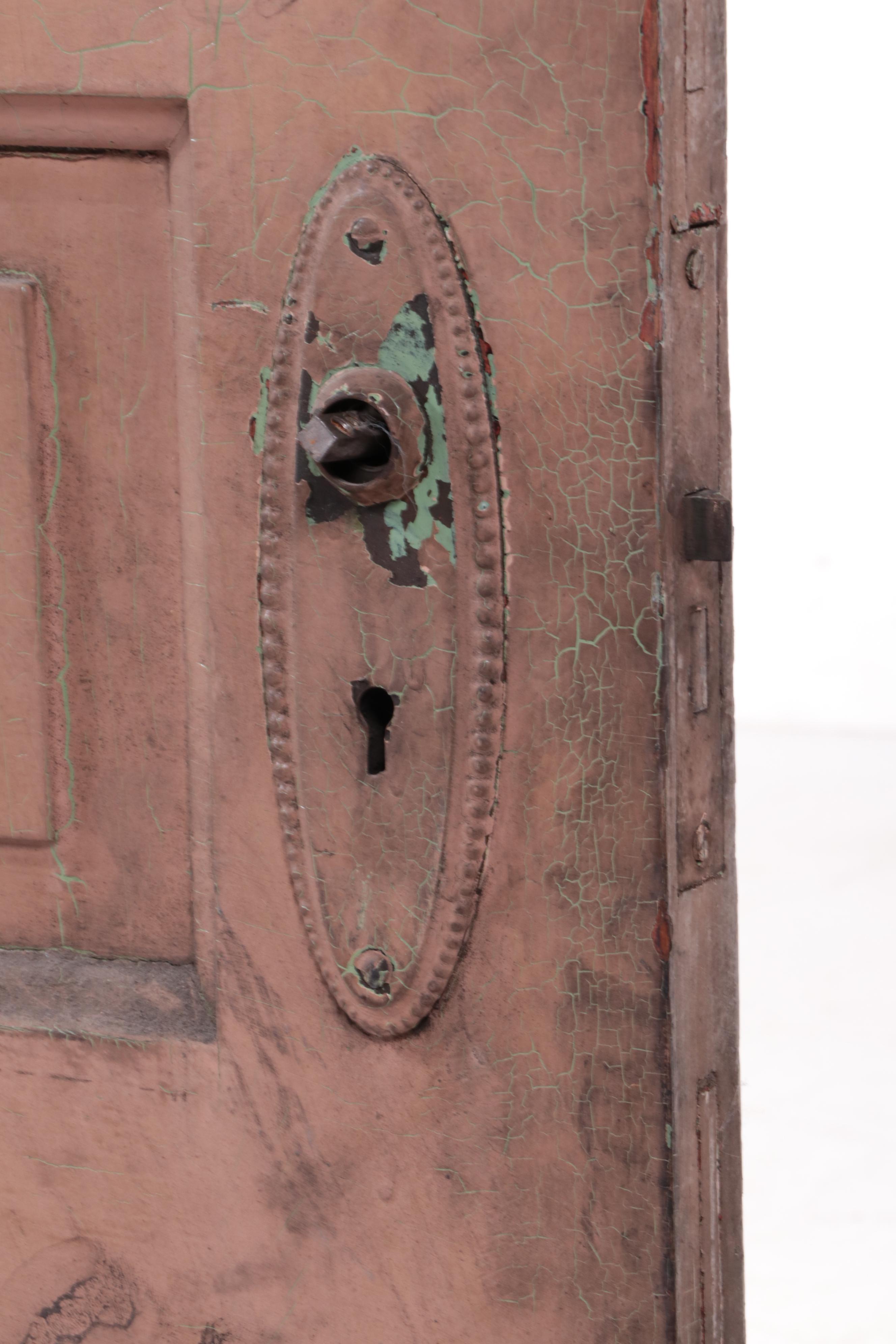 Late Victorian Painted Raised-Panel Interior Door