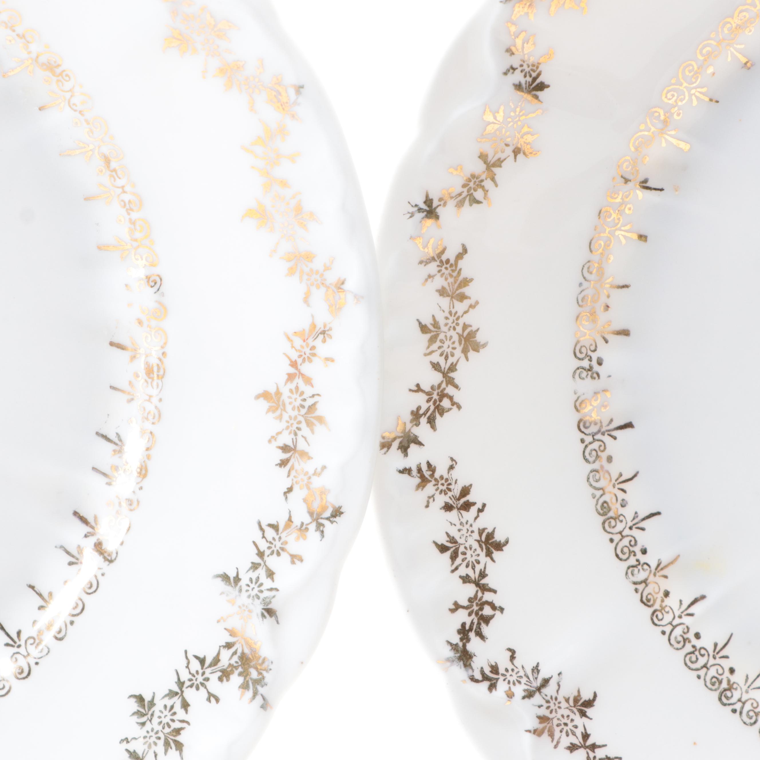 Carl Tielsch and Co. Porcelain Louis XVI and Other Portrait Cabinet Plates