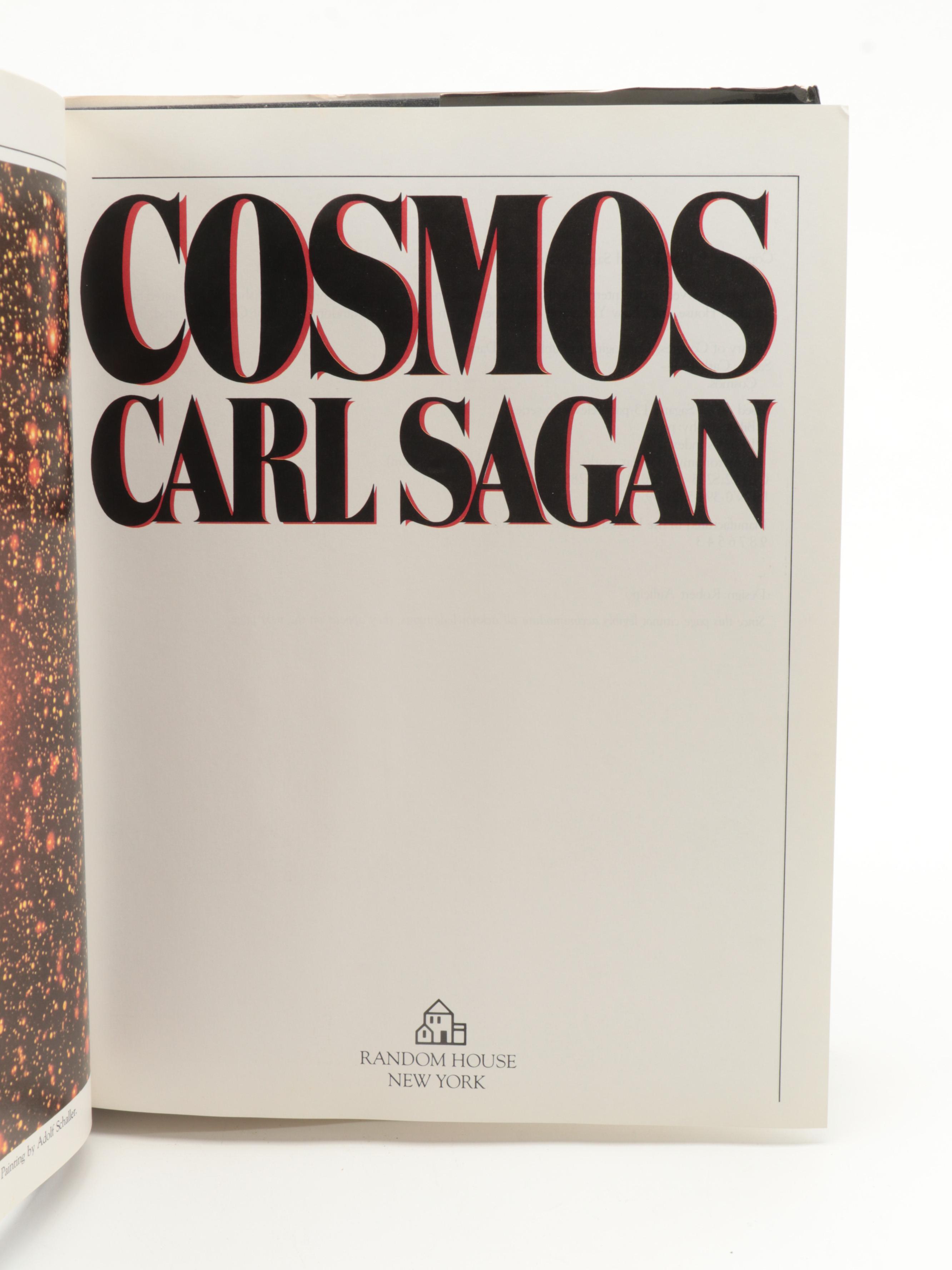 First Edition "Comet" by Carl Sagan and Ann Druyan with "Cosmos" by Carl Sagan
