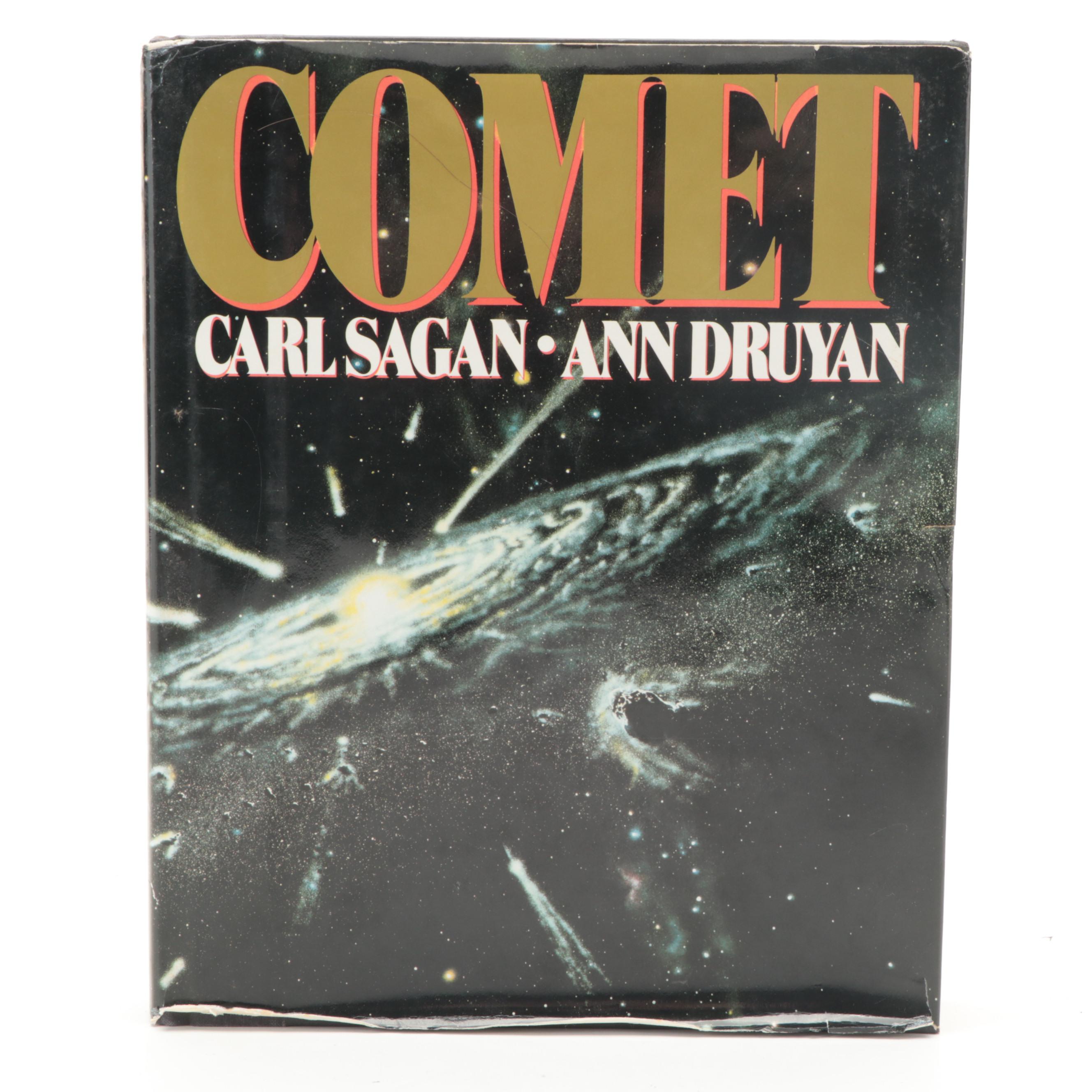 First Edition "Comet" by Carl Sagan and Ann Druyan with "Cosmos" by Carl Sagan