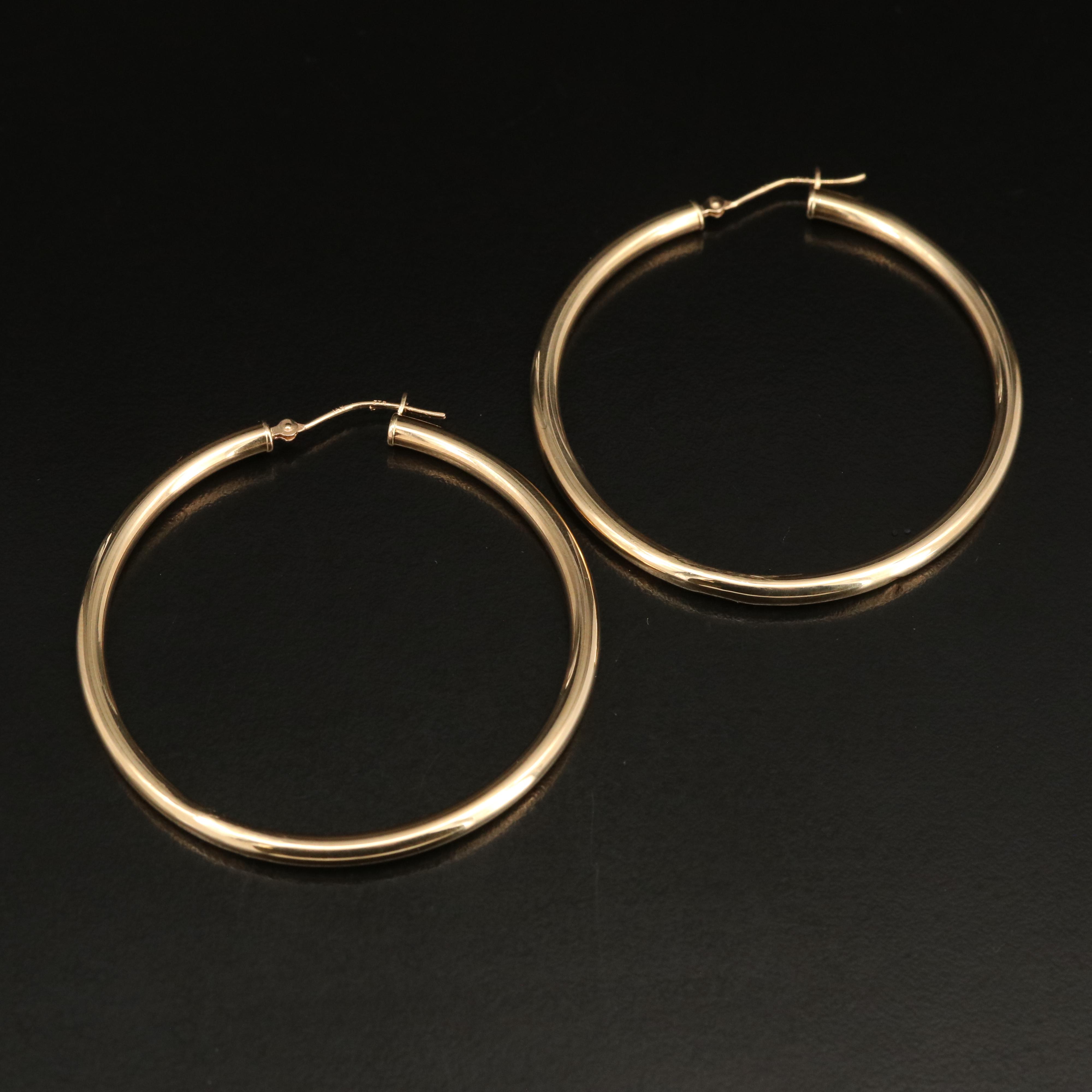 14K Hoop Earrings
