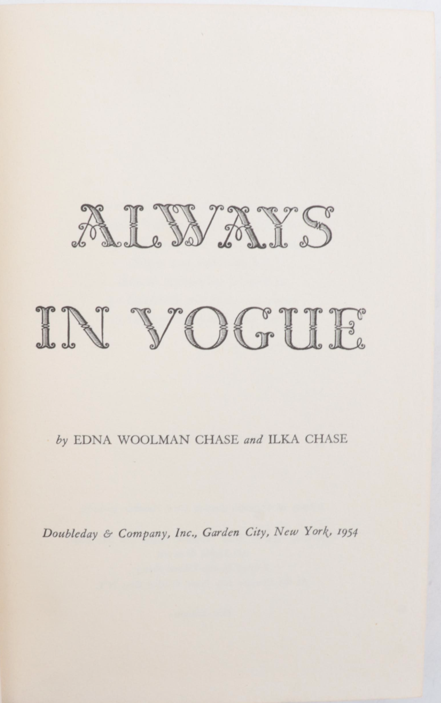Double Signed First Edition "Always in Vogue" and More Fashion Icon Books