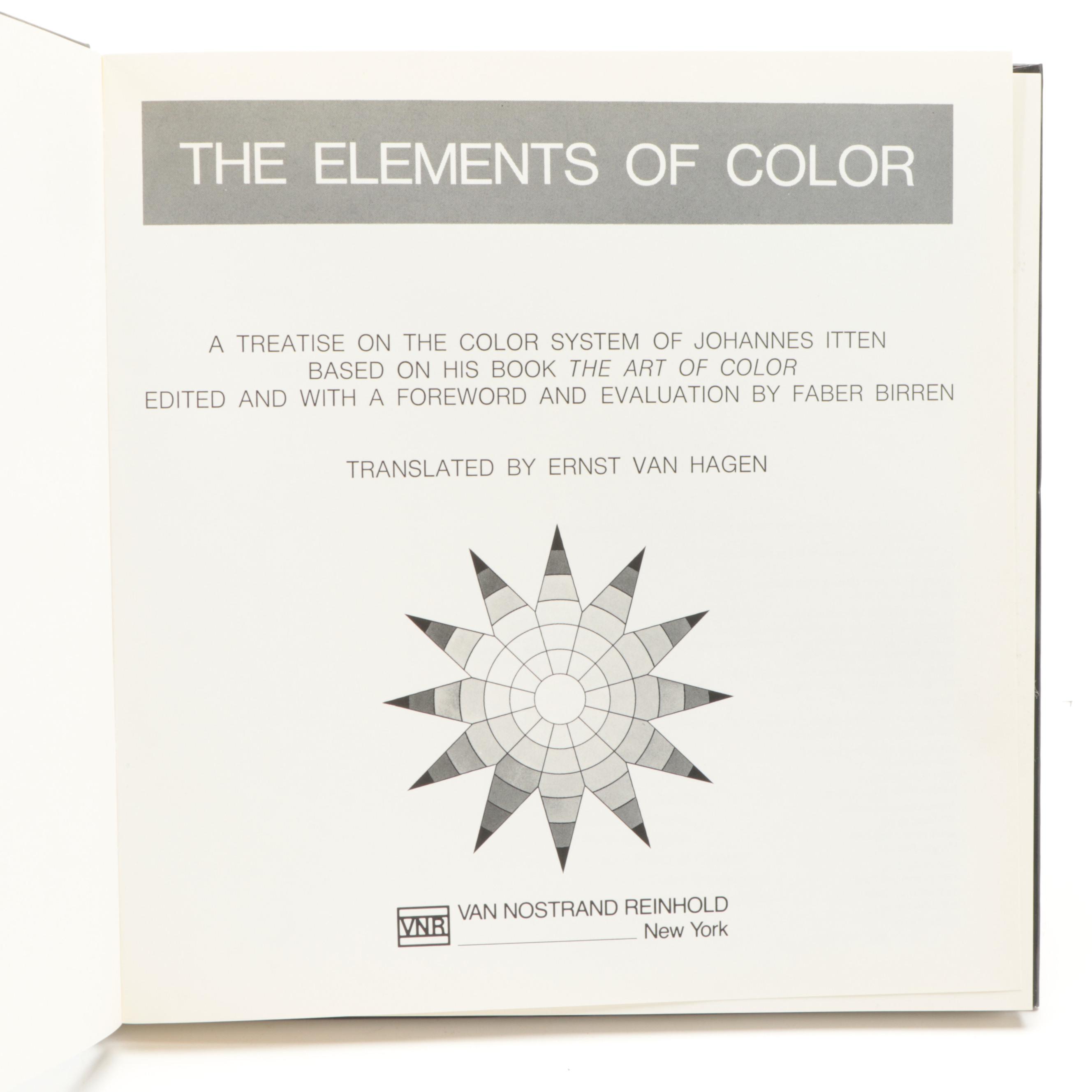 "The Elements of Color" by Johannes Itten, 1970