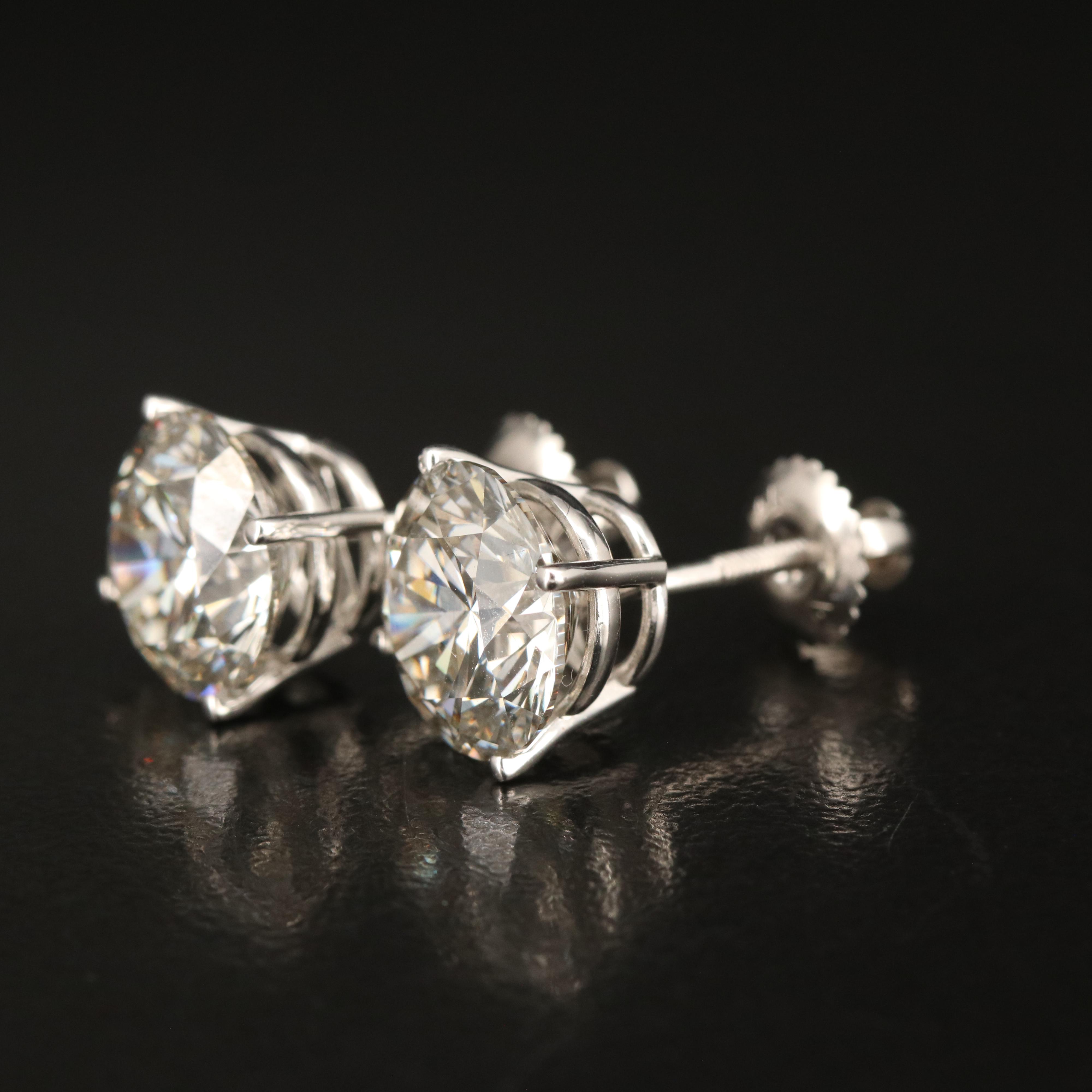 14K 6.00 CTW Lab Grown Diamond Stud Earrings