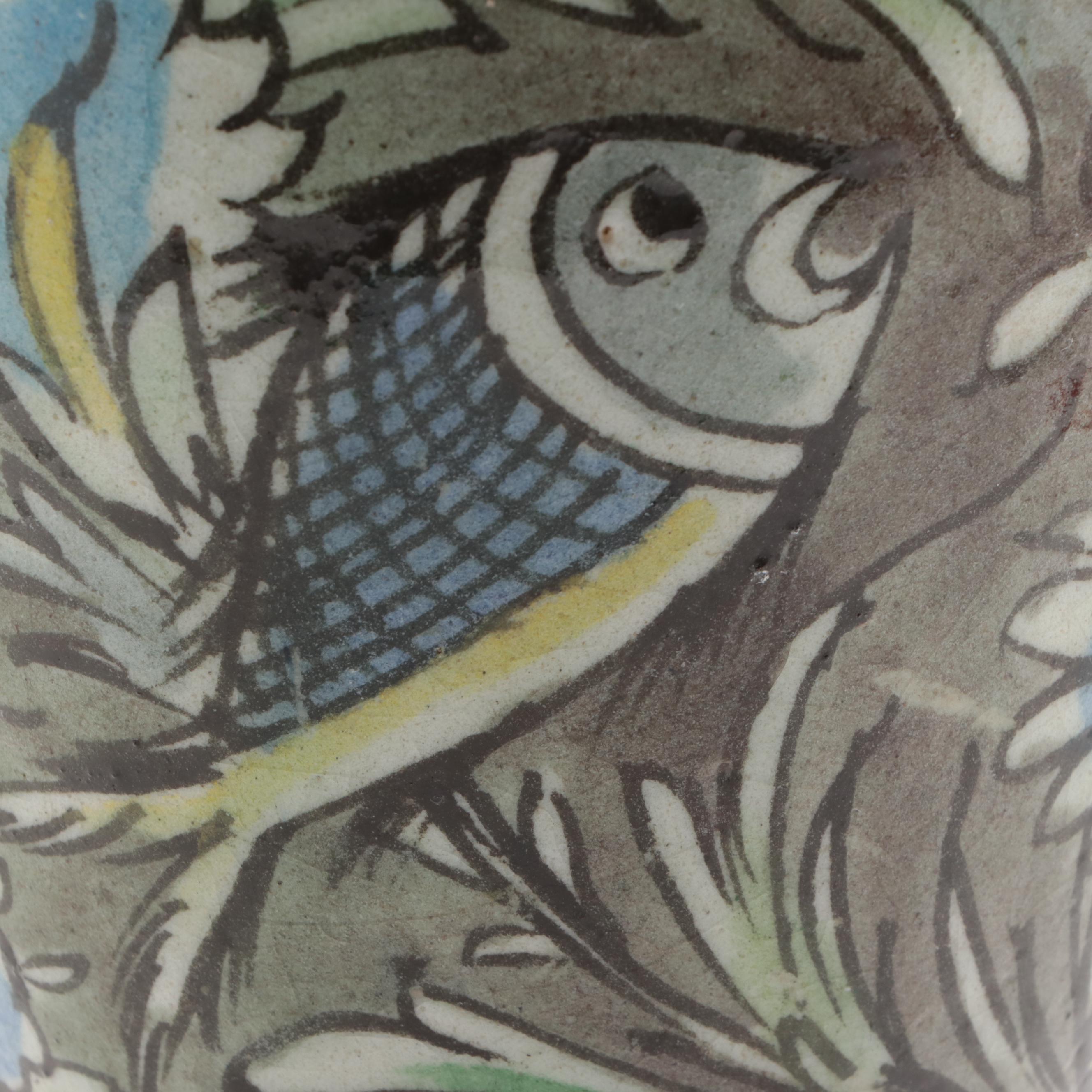 Italian Style Hand-Painted Ceramic Vase