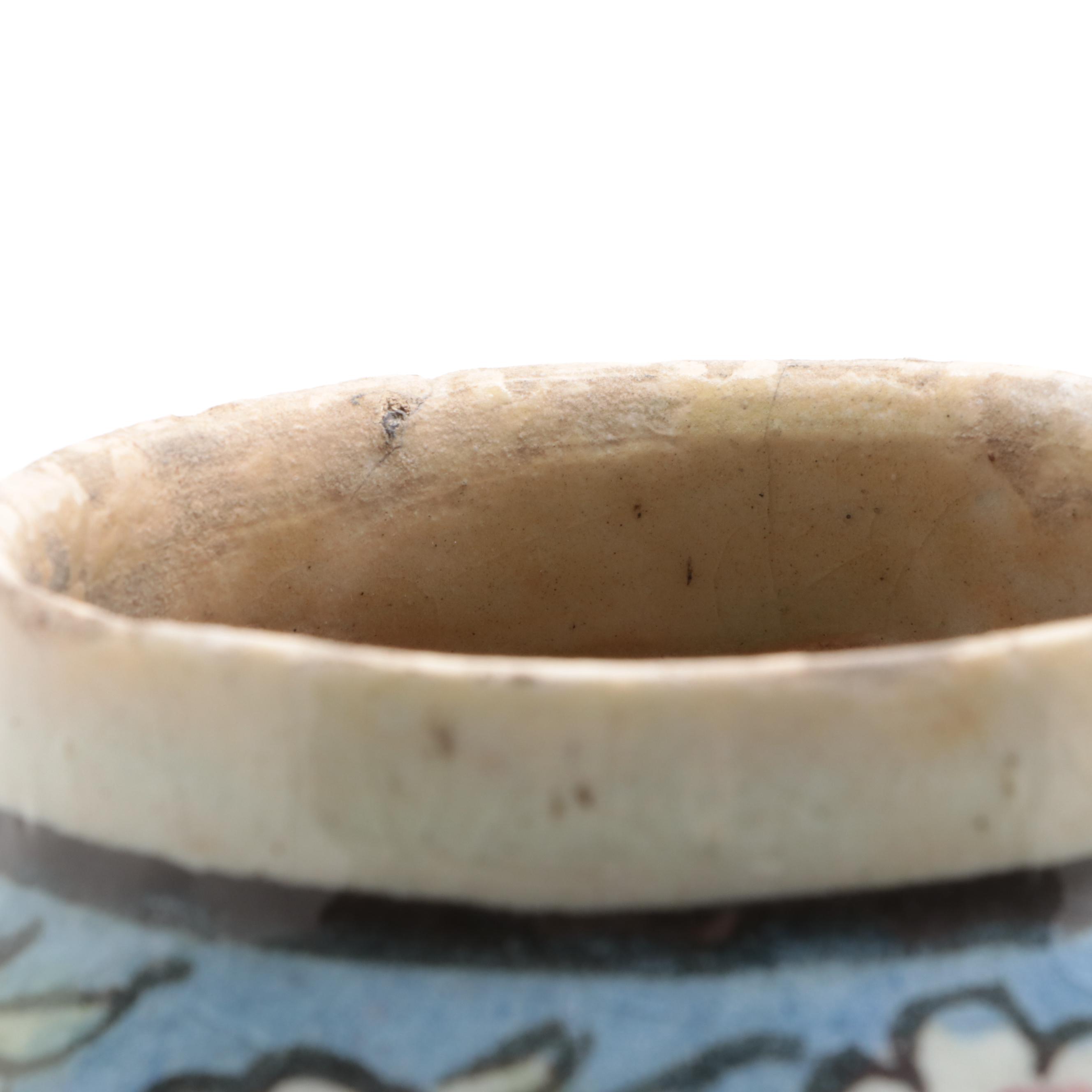 Italian Style Hand-Painted Ceramic Vase