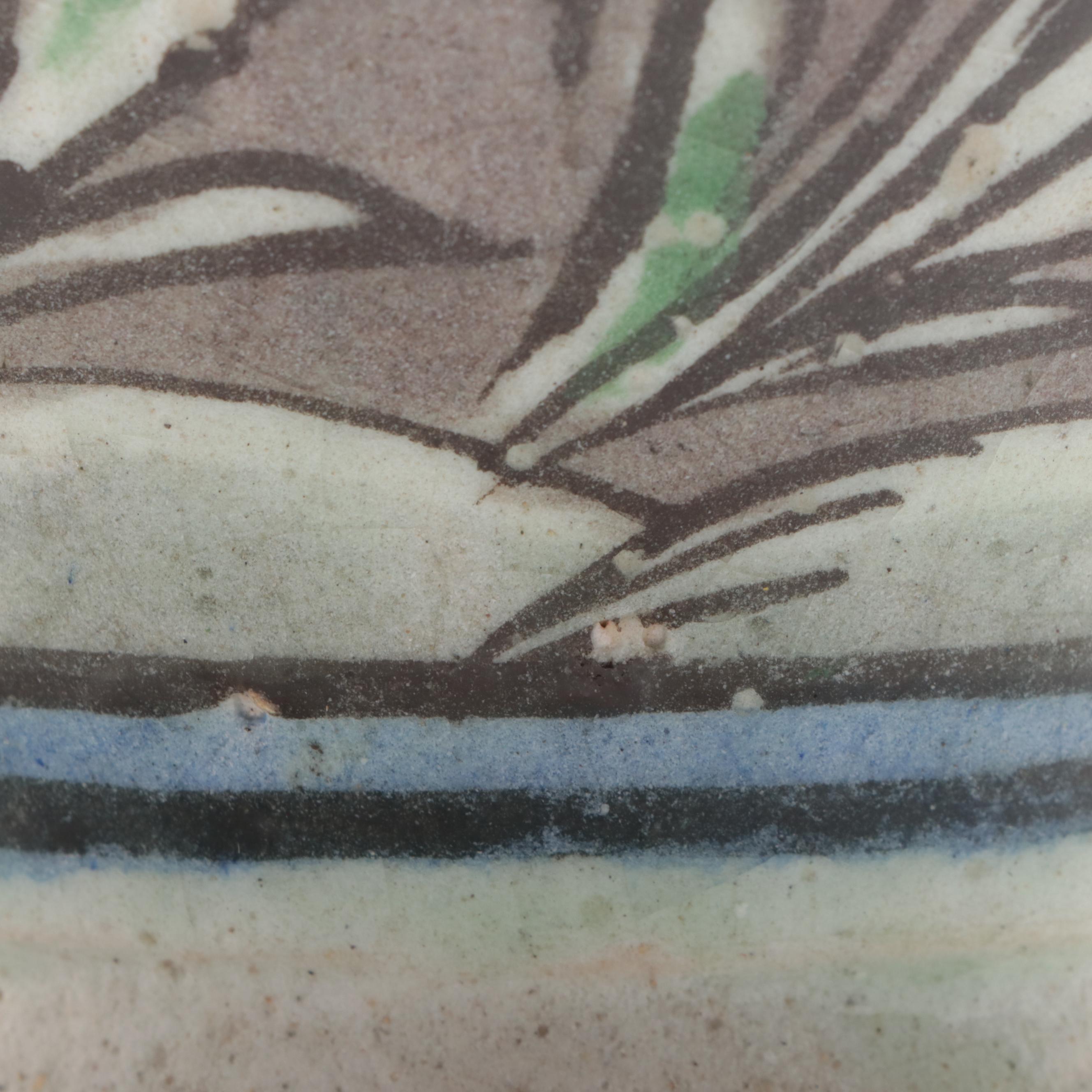 Italian Style Hand-Painted Ceramic Vase