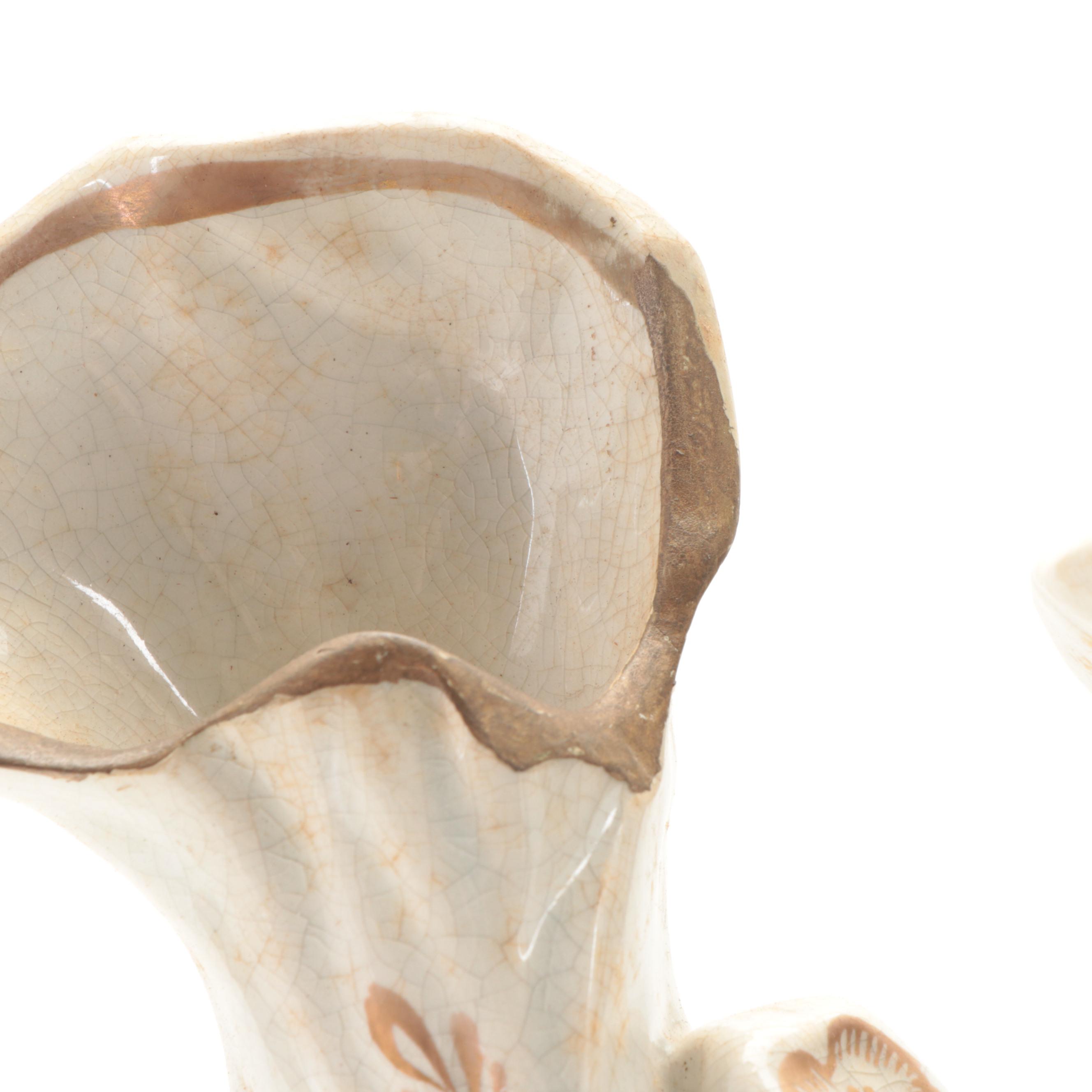 Victorian Staffordshire Hunter with Dog Spill Vase, Mid to Late 19th Century