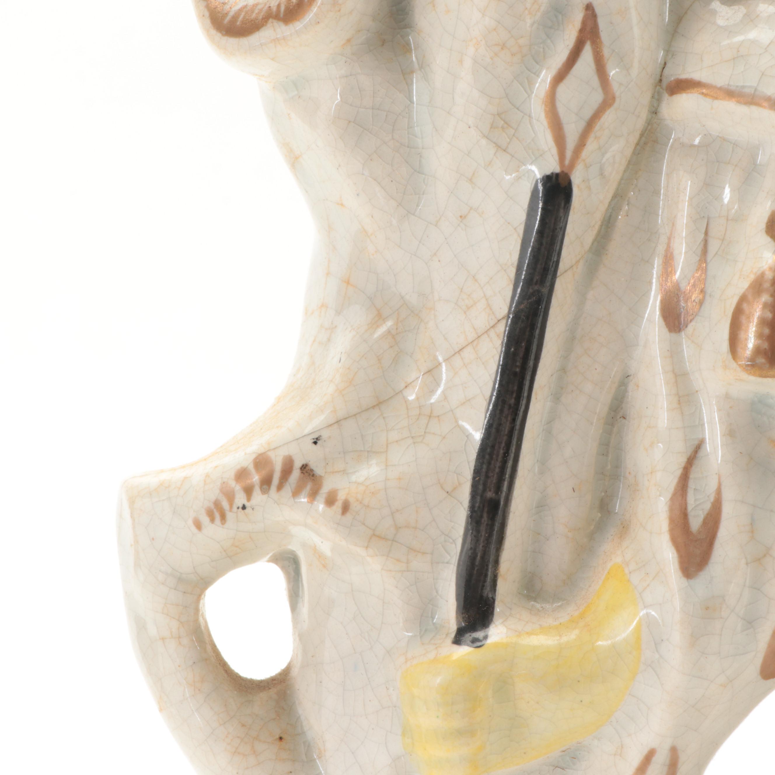 Victorian Staffordshire Hunter with Dog Spill Vase, Mid to Late 19th Century