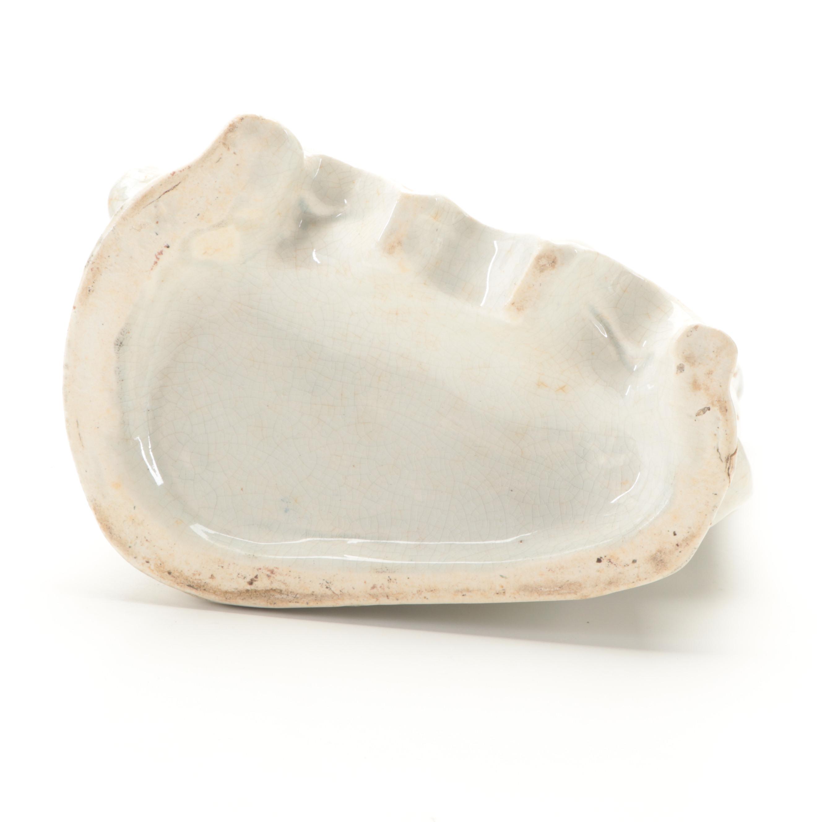 Victorian Staffordshire Hunter with Dog Spill Vase, Mid to Late 19th Century