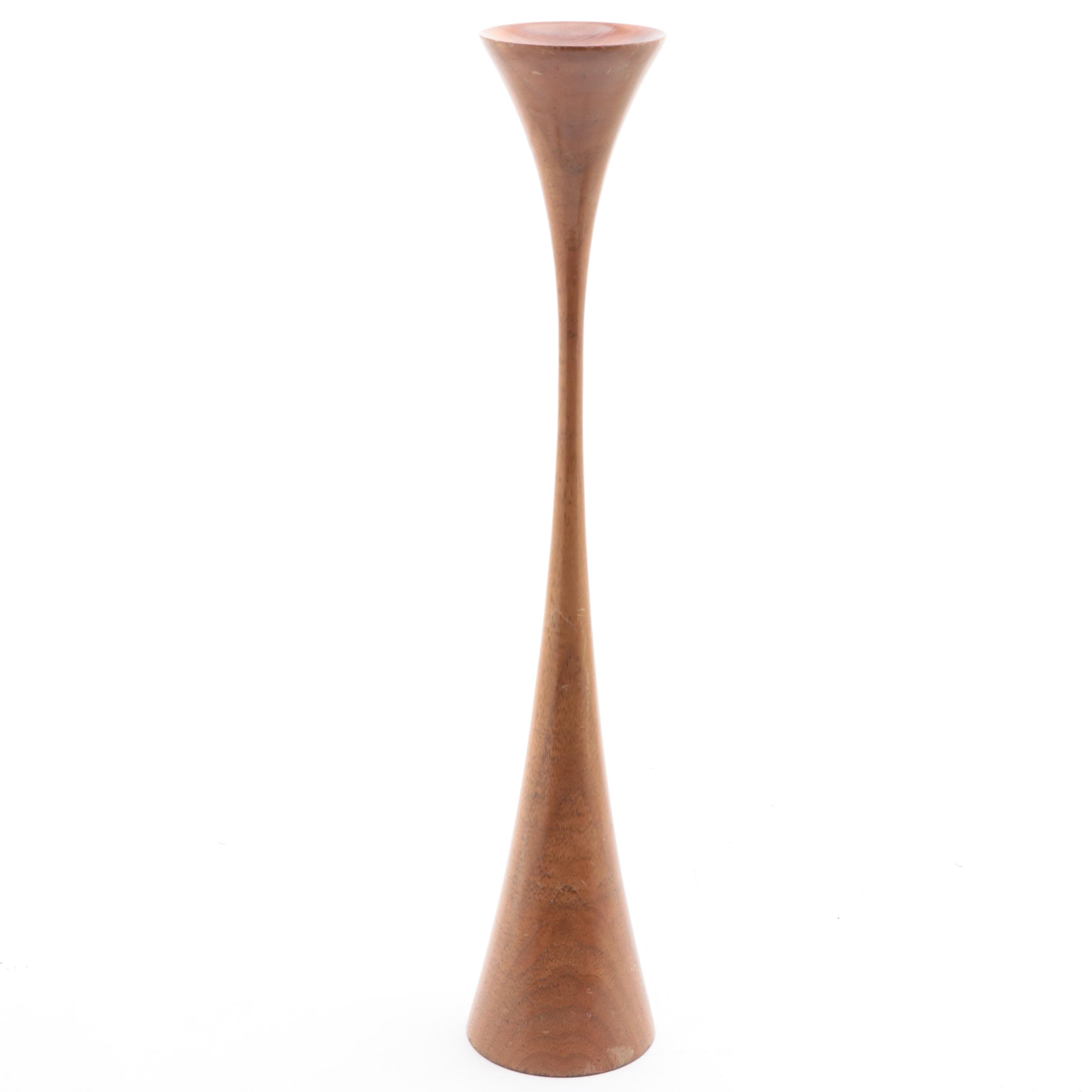 Danish Modern Style Wooden Candlesticks