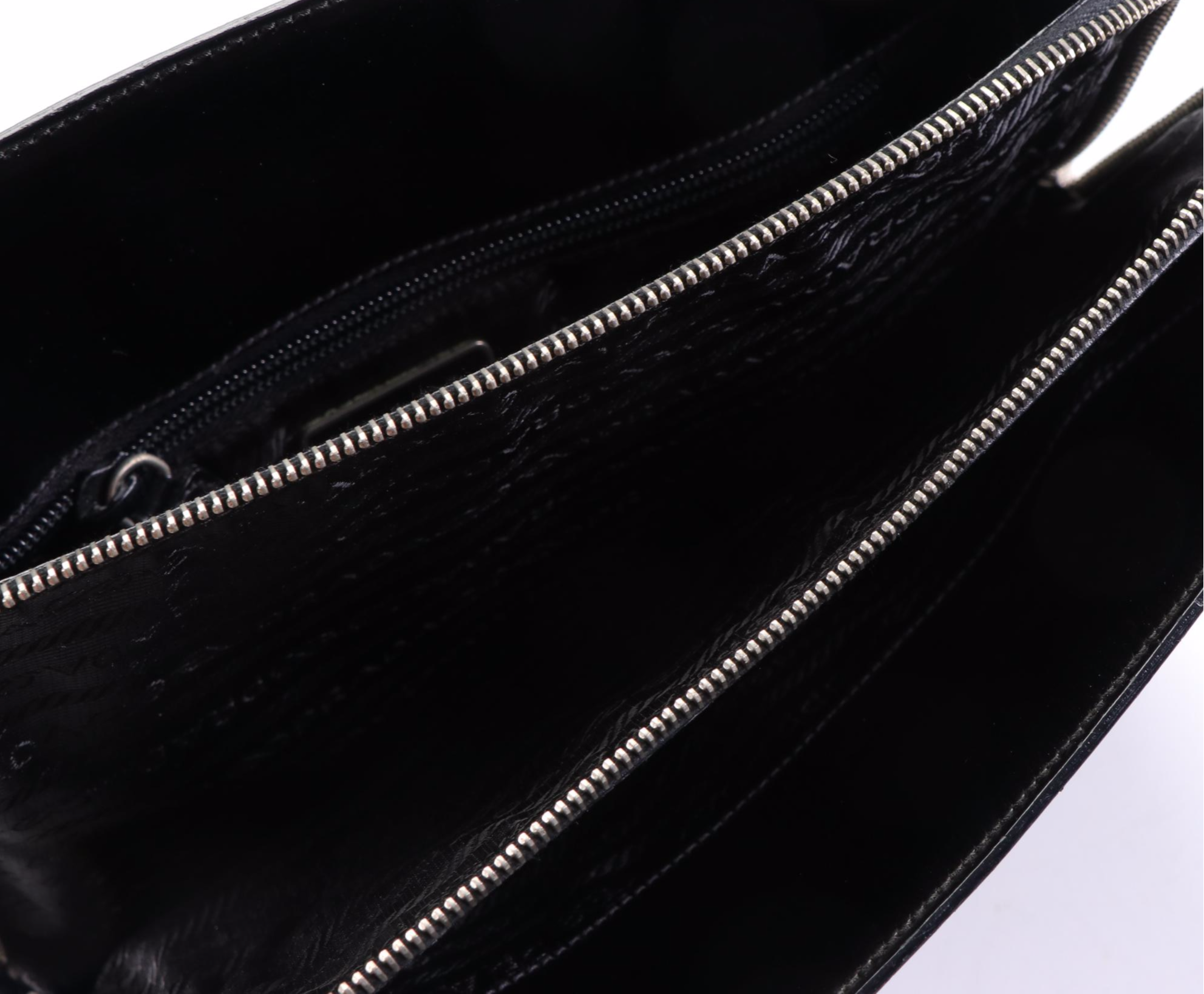 Prada Shoulder Bag in Glazed Leather