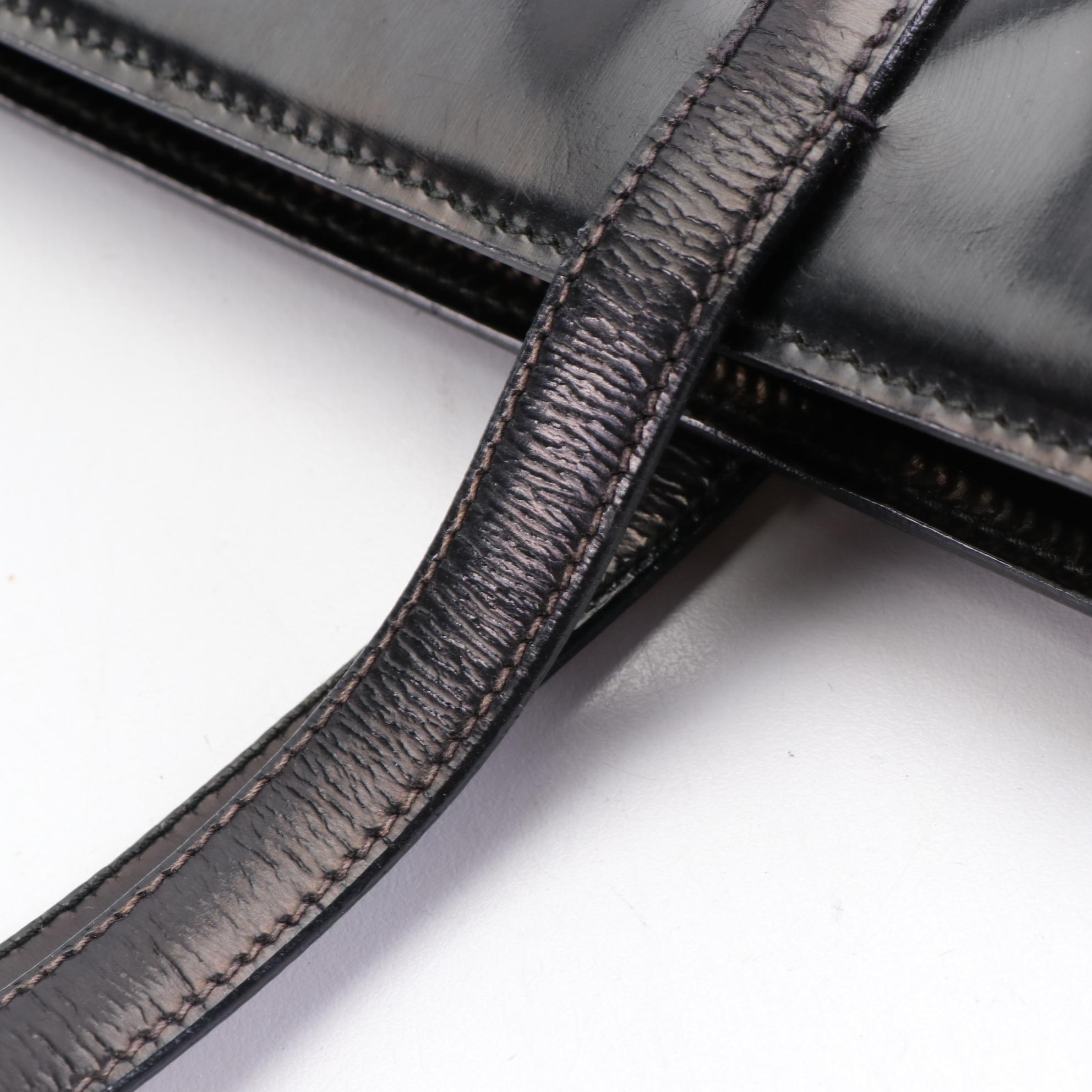 Prada Shoulder Bag in Glazed Leather