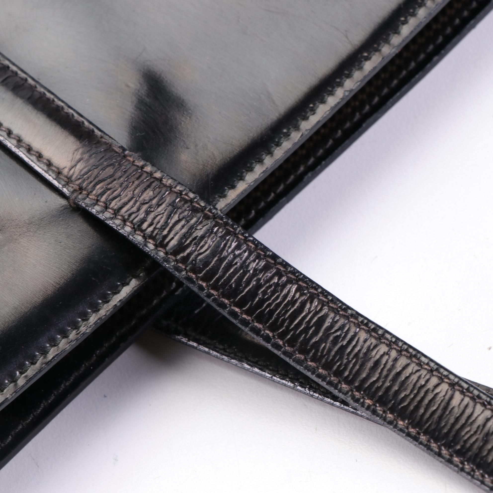 Prada Shoulder Bag in Glazed Leather