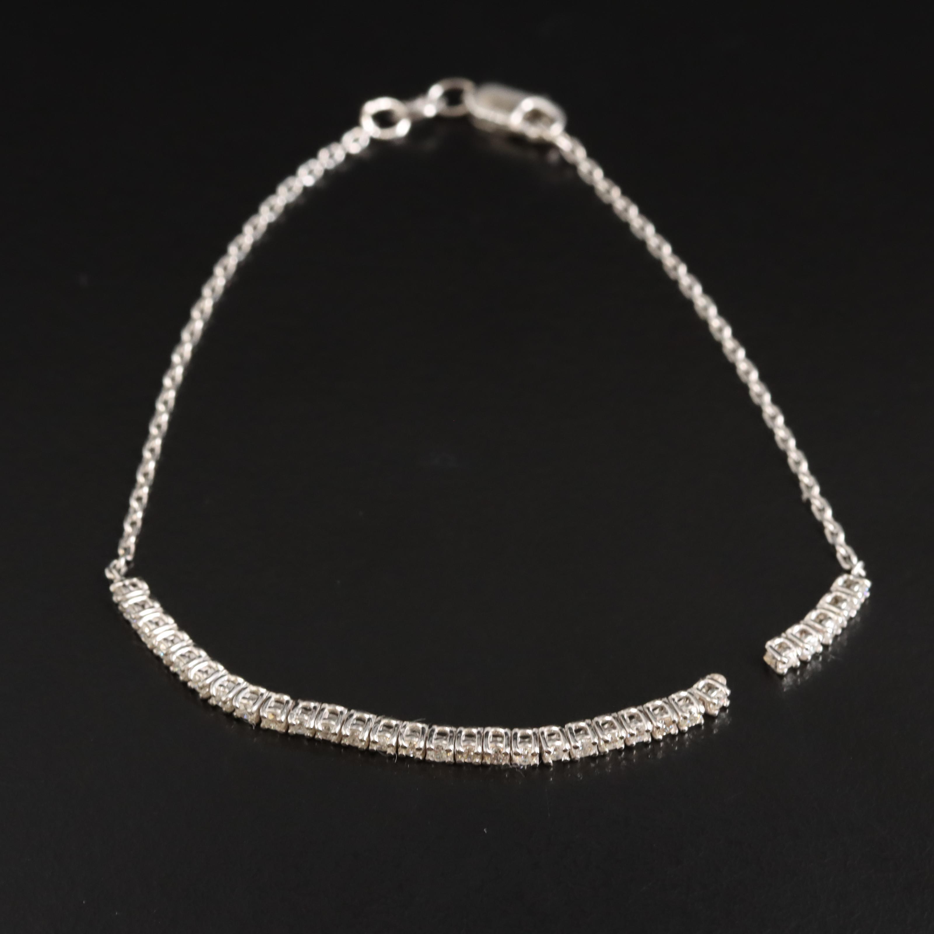14K 0.38 CTW Diamond Line Bracelet