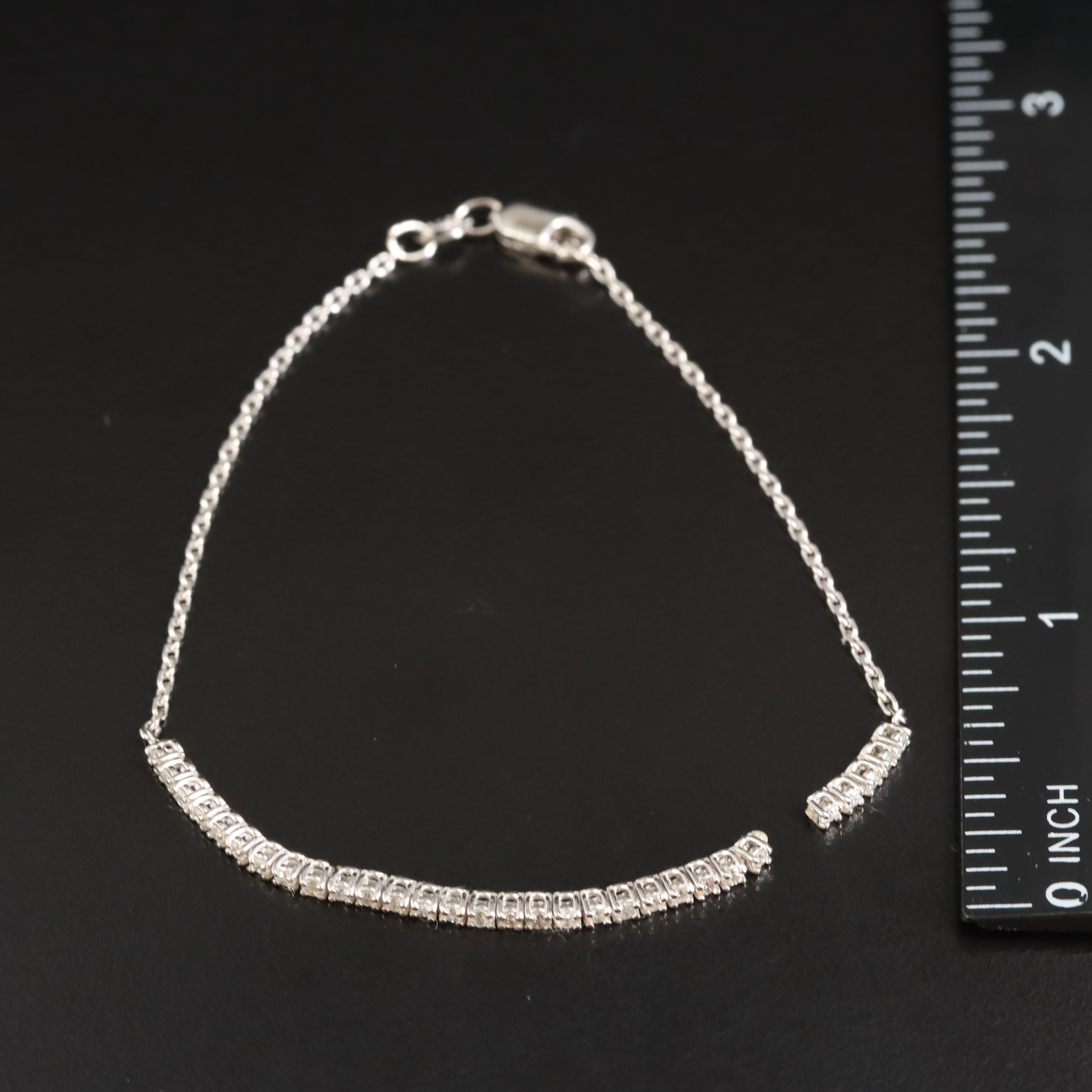 14K 0.38 CTW Diamond Line Bracelet