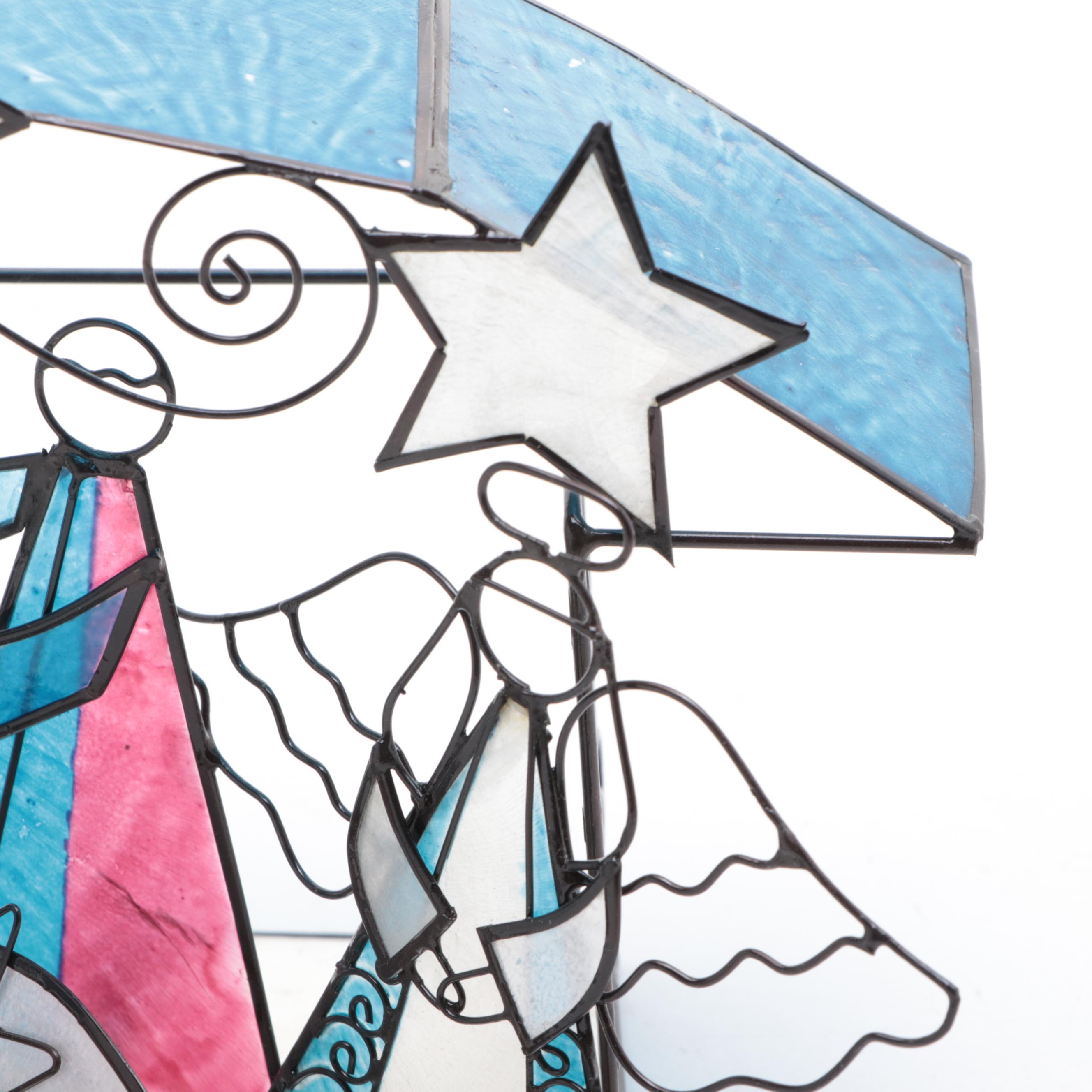 Ten Thousand Villages Painted Capiz Shell Nativity