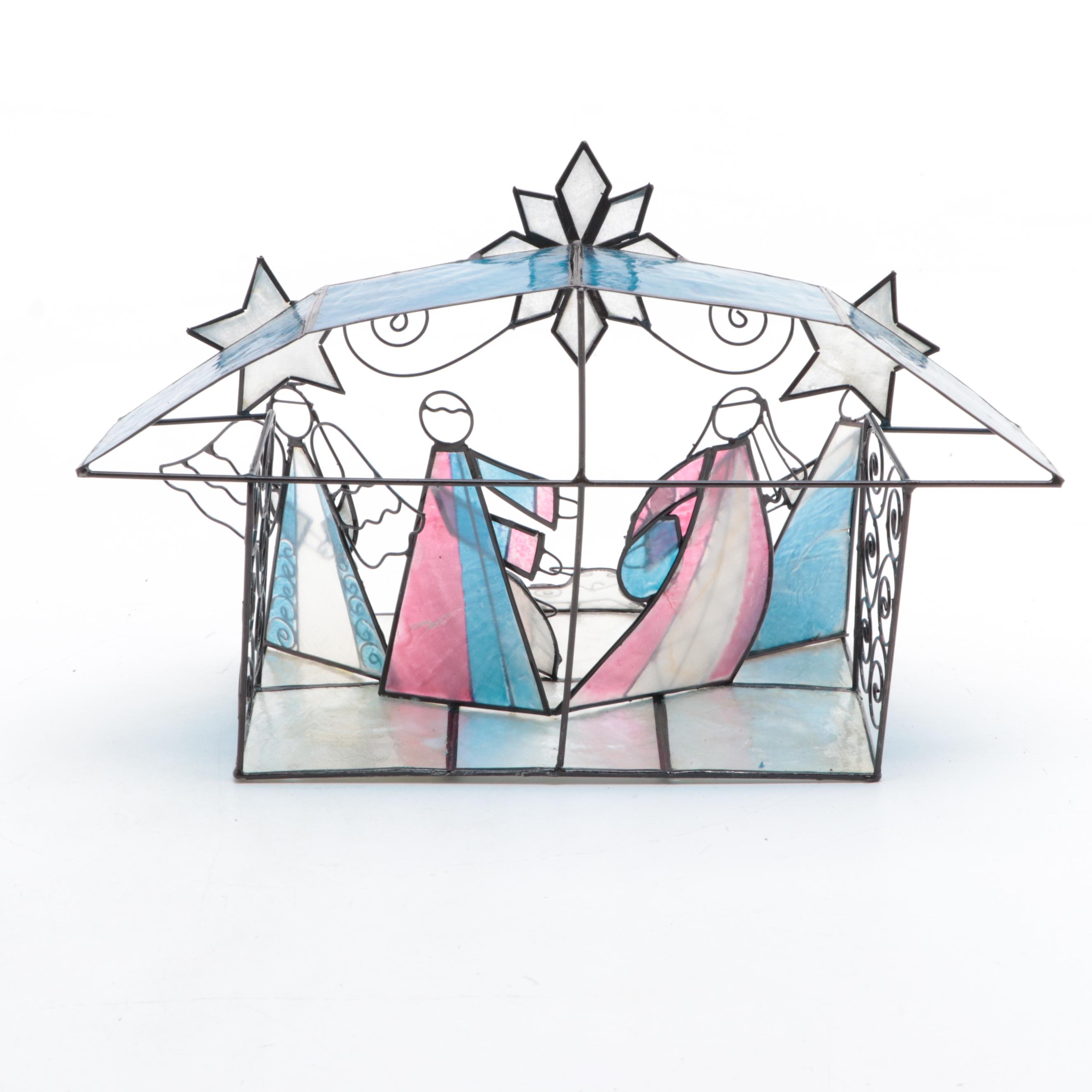 Ten Thousand Villages Painted Capiz Shell Nativity