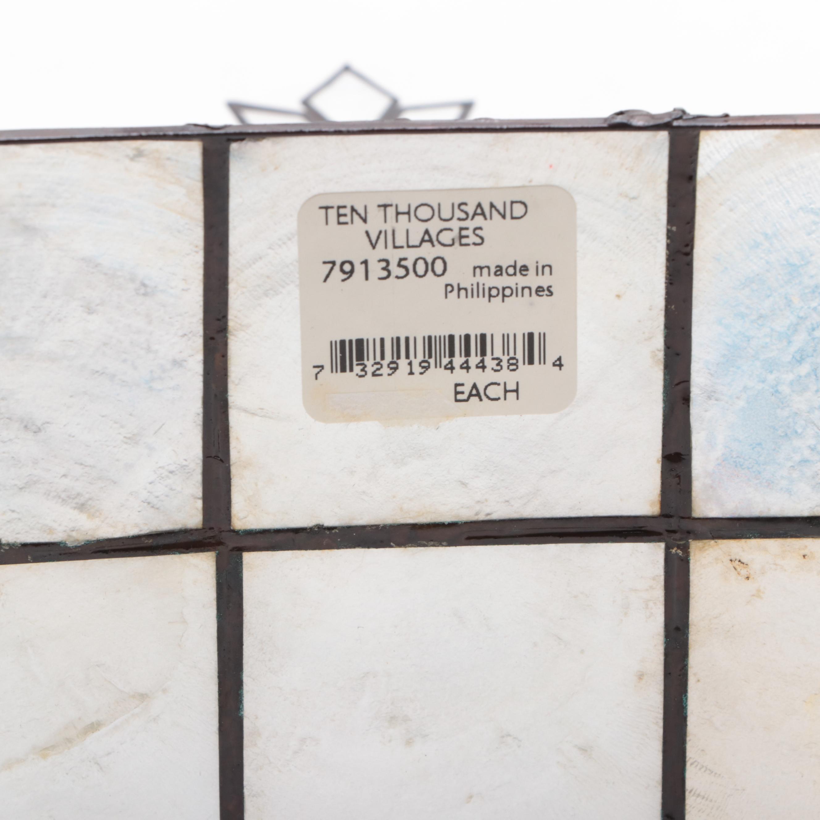 Ten Thousand Villages Painted Capiz Shell Nativity