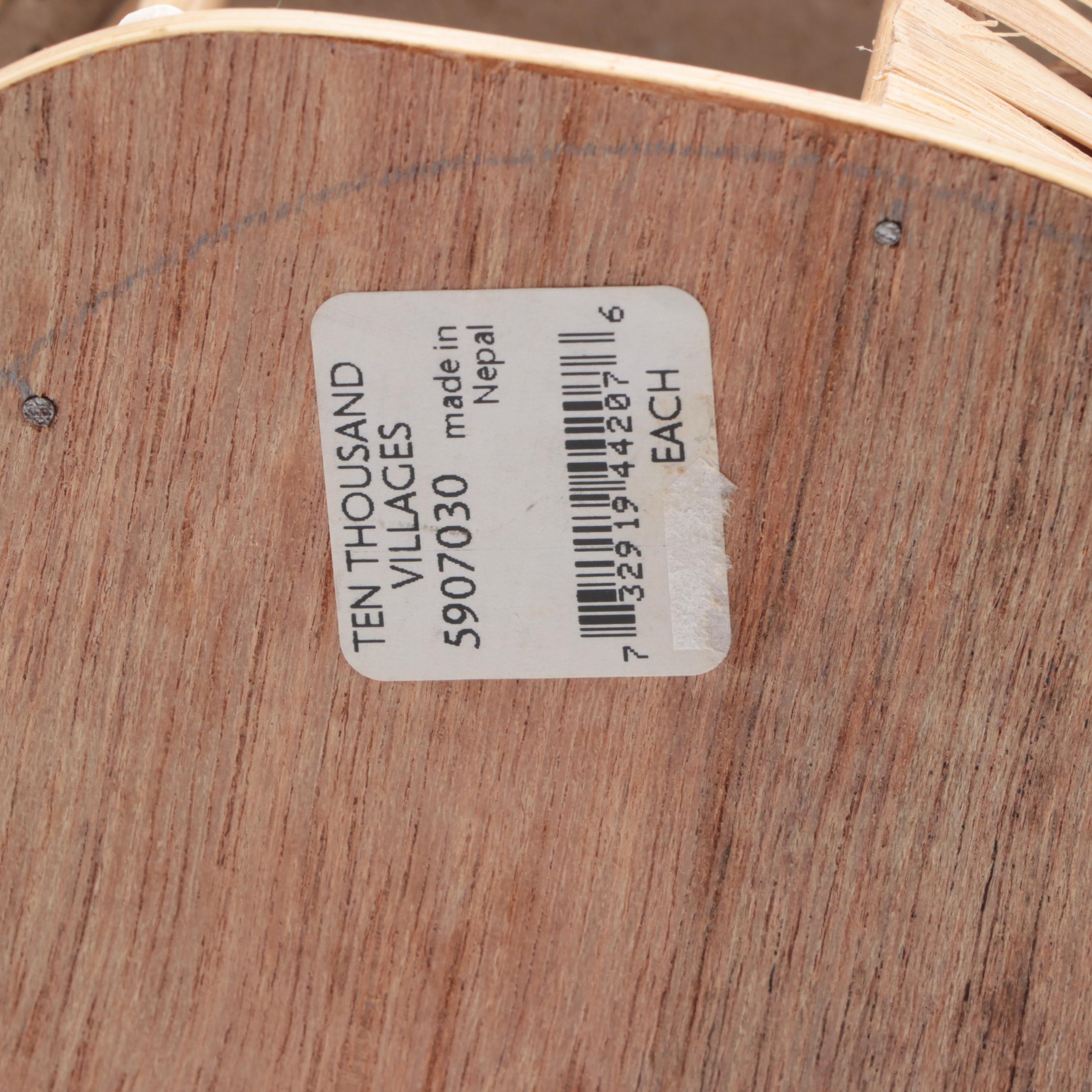 Nepali Gurung Nativity Scene with Other Corn Husk Nativity Figurines