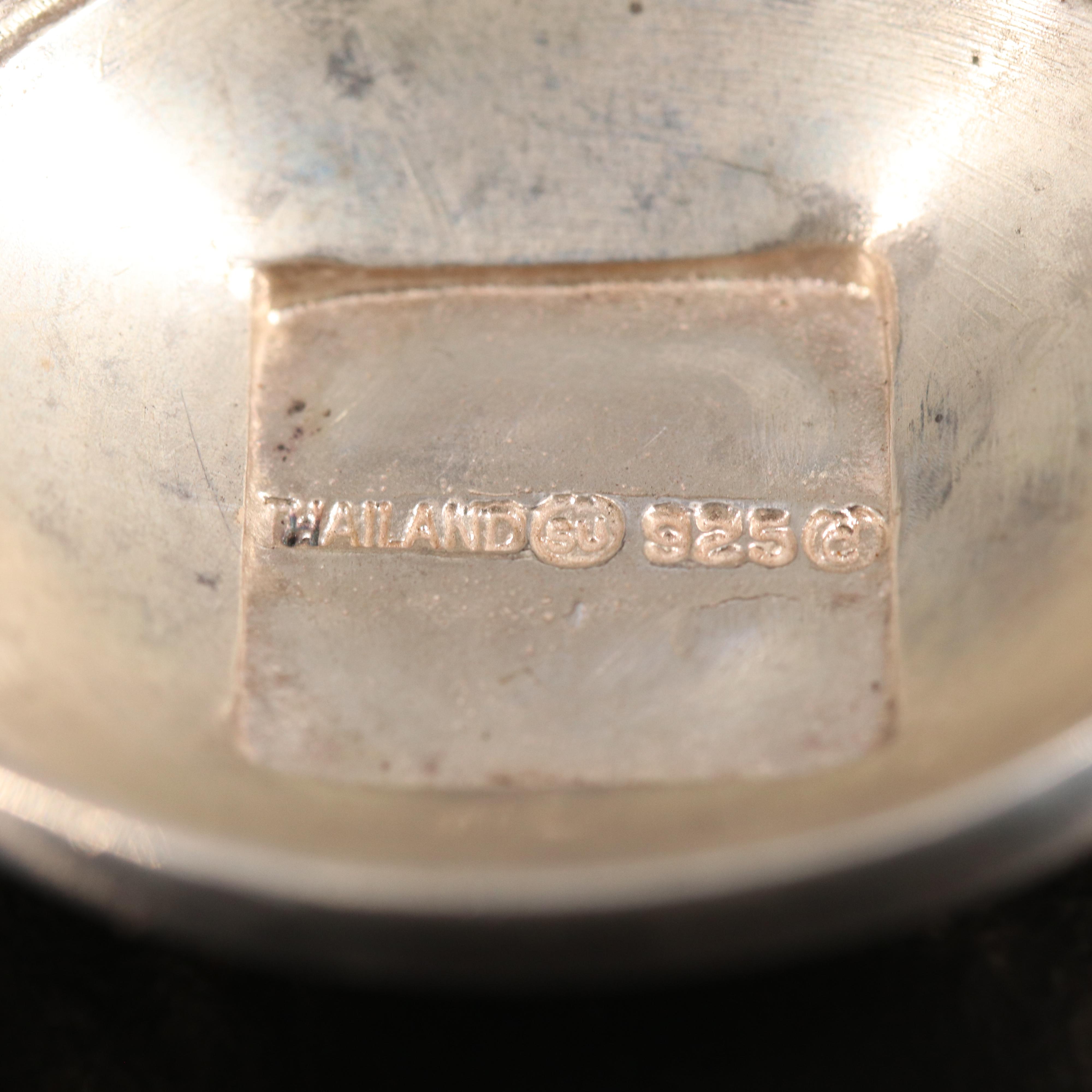 Pairing of Sterling Slide Pendants Including Black Onyx