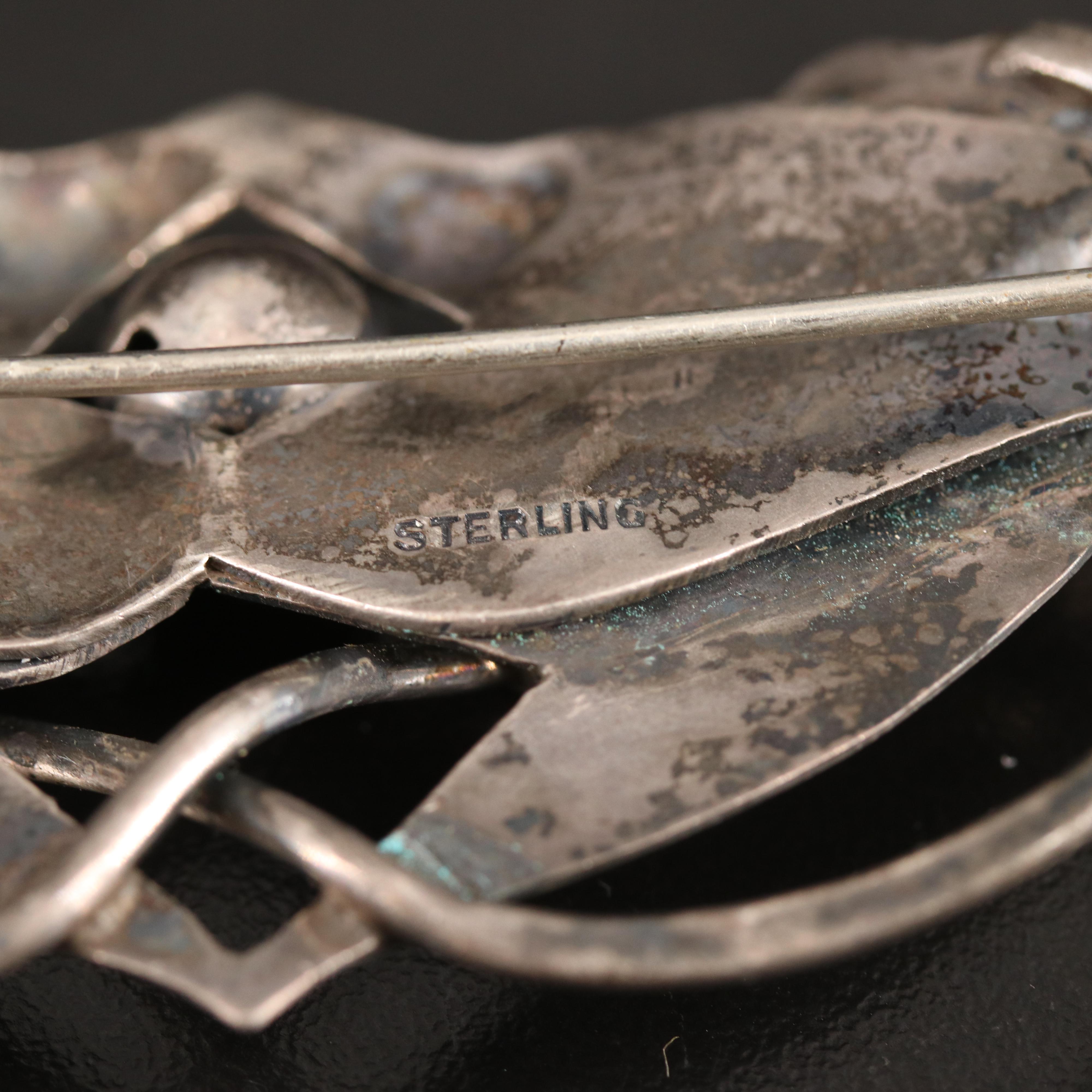 Purse Necklace Featured in Collection of Vintage Sterling Jewelry