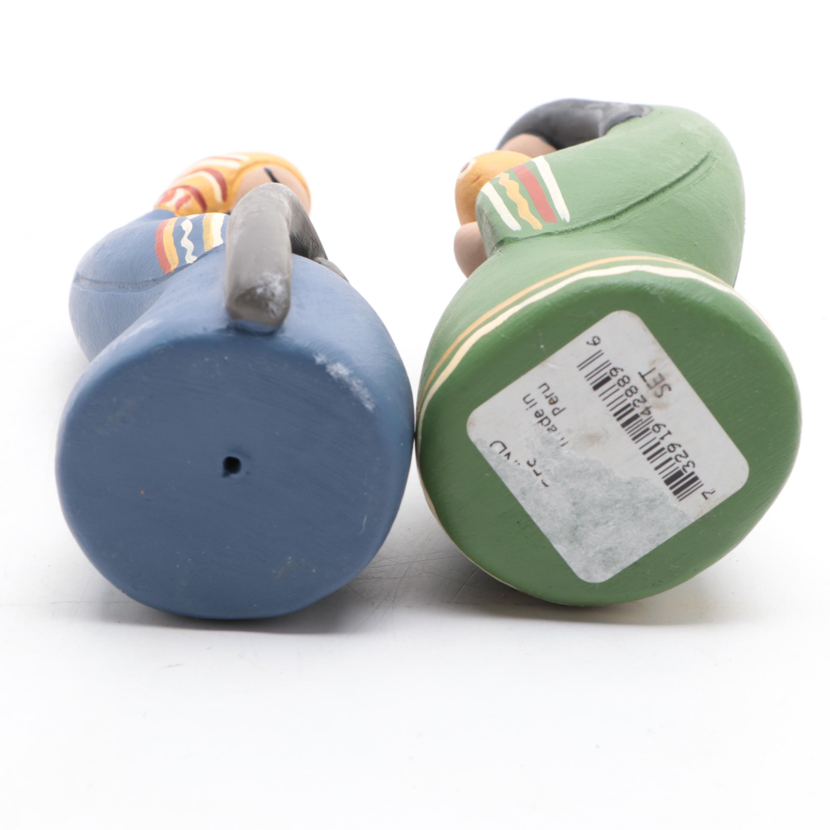 Tea Light Nativity with Other Ceramic Nativity Figurines