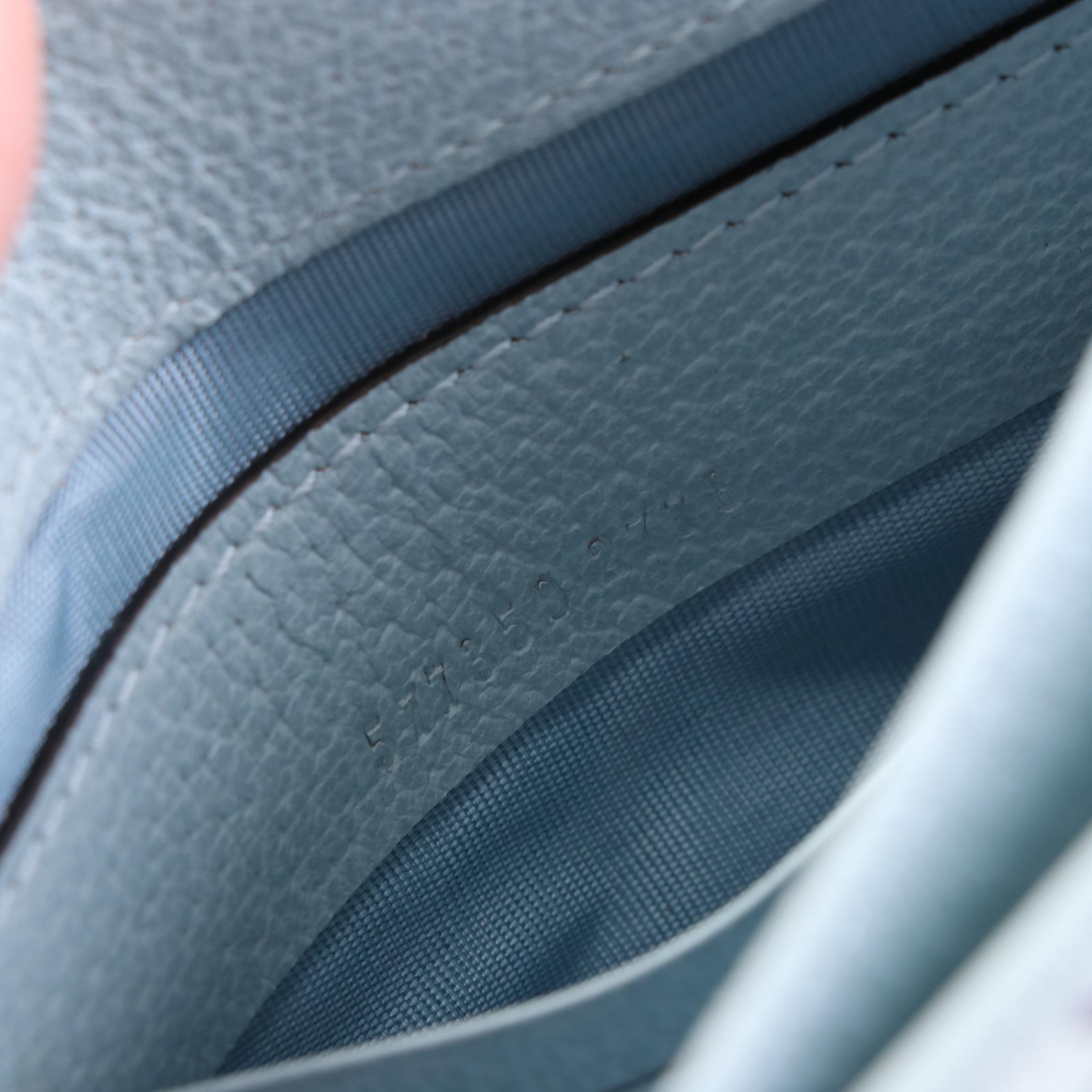 Gucci GG Marmont Travel Clutch in Blue Flora Canvas and Leather with Box