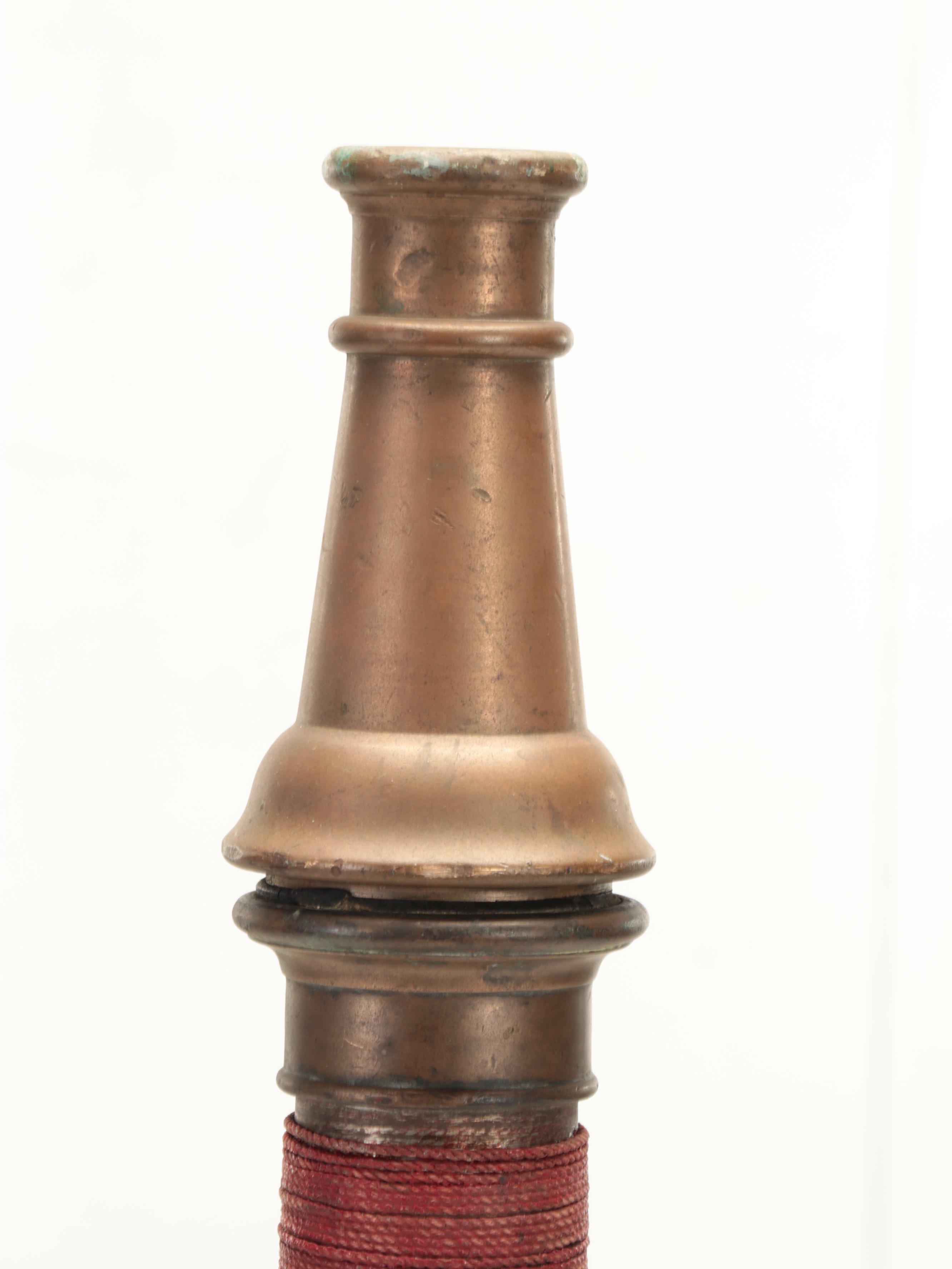 Brass Fire Hose Nozzle, Early to Mid-20th Century