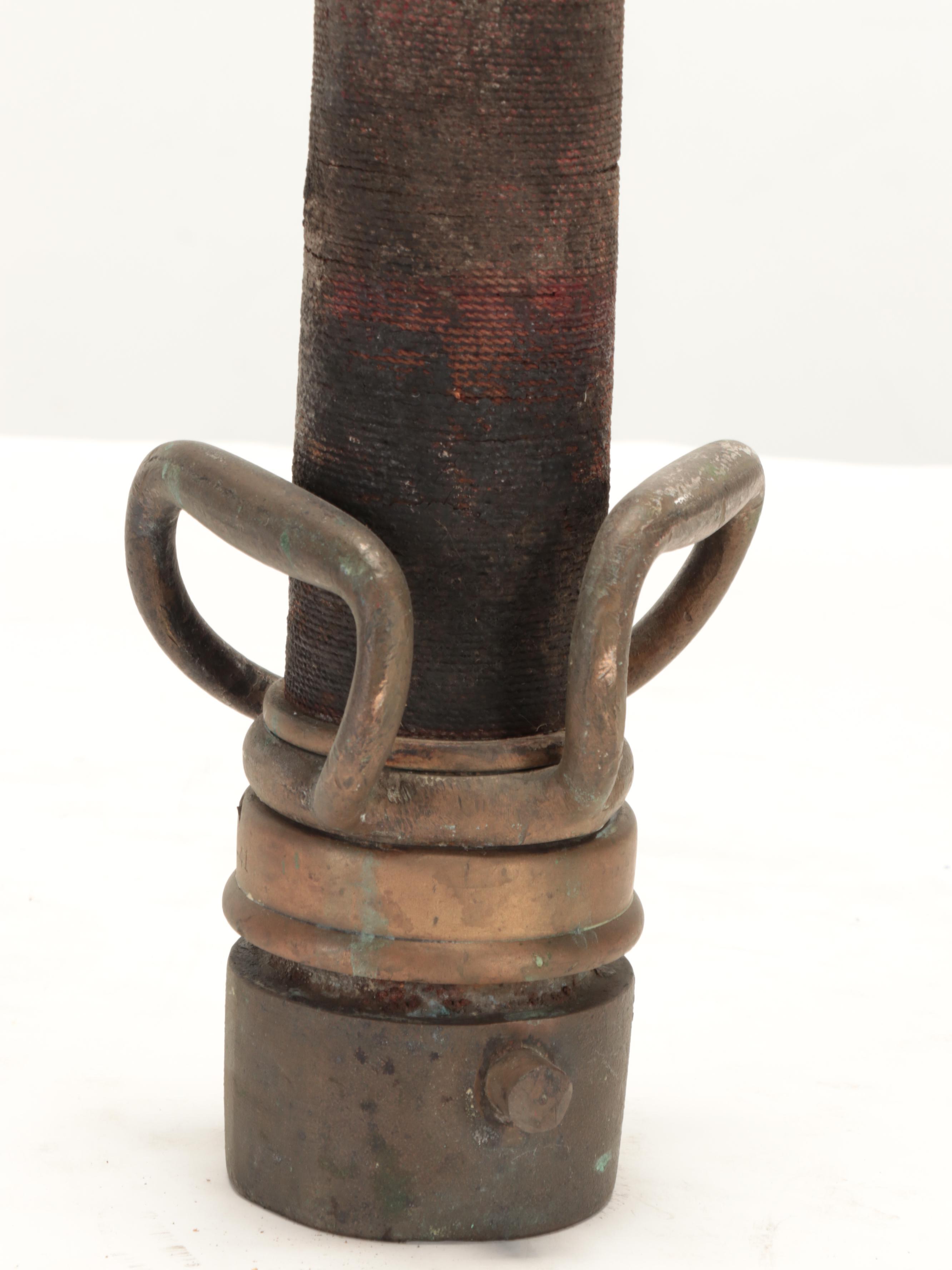Brass Fire Hose Nozzle, Early to Mid-20th Century
