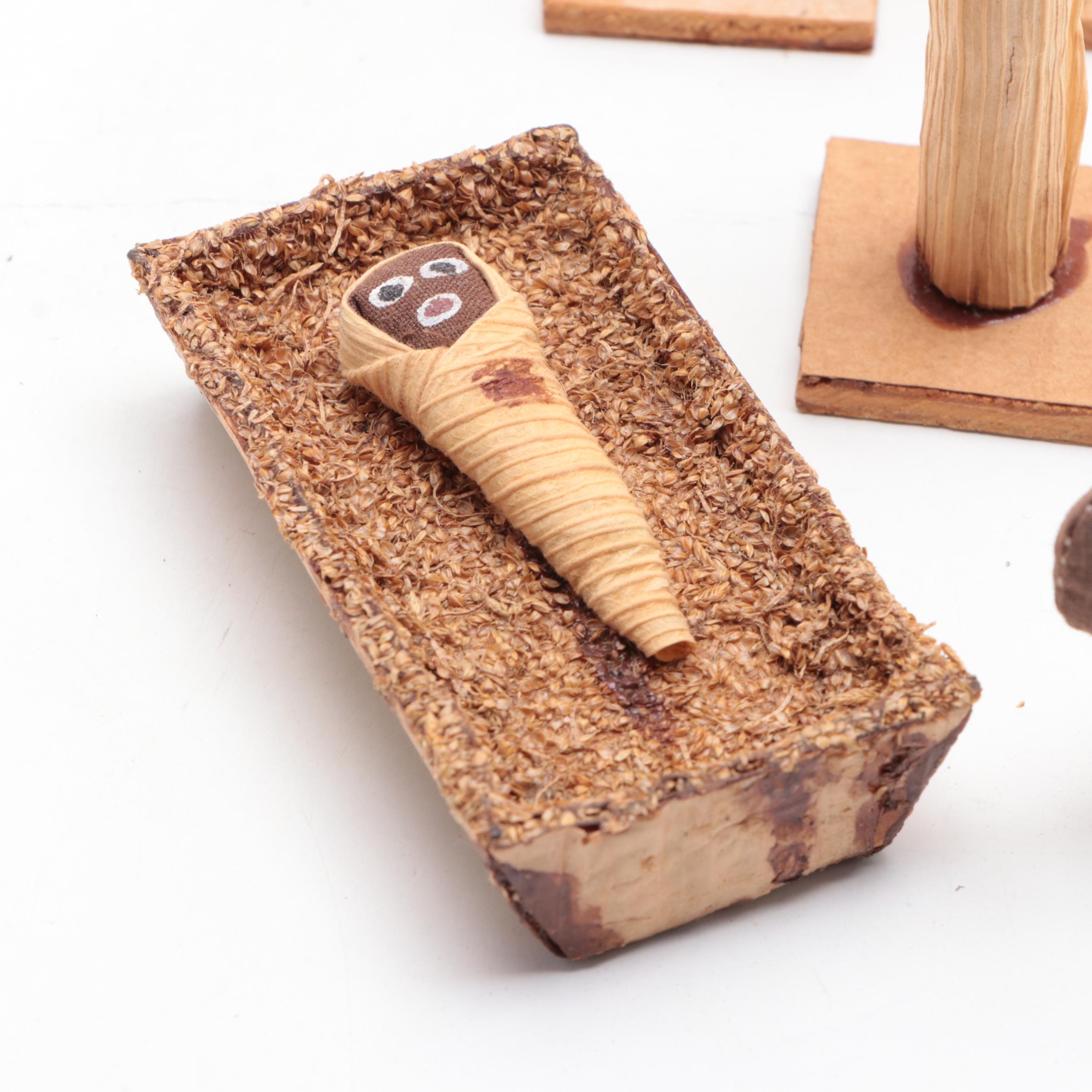 Corn Husk Nativity Figurines
