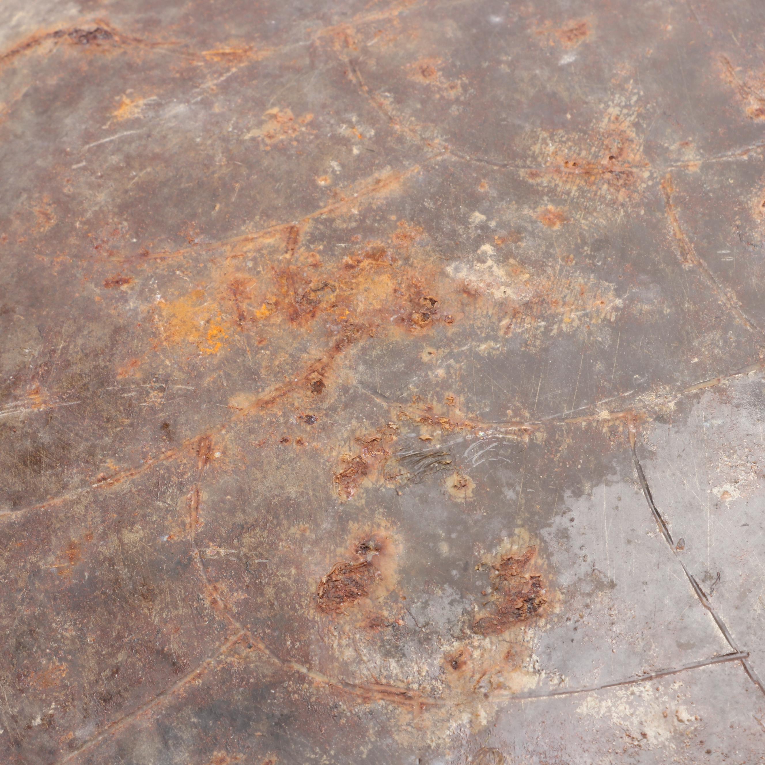 Folk Art Metal Turtle Figurines and Fish Plaque