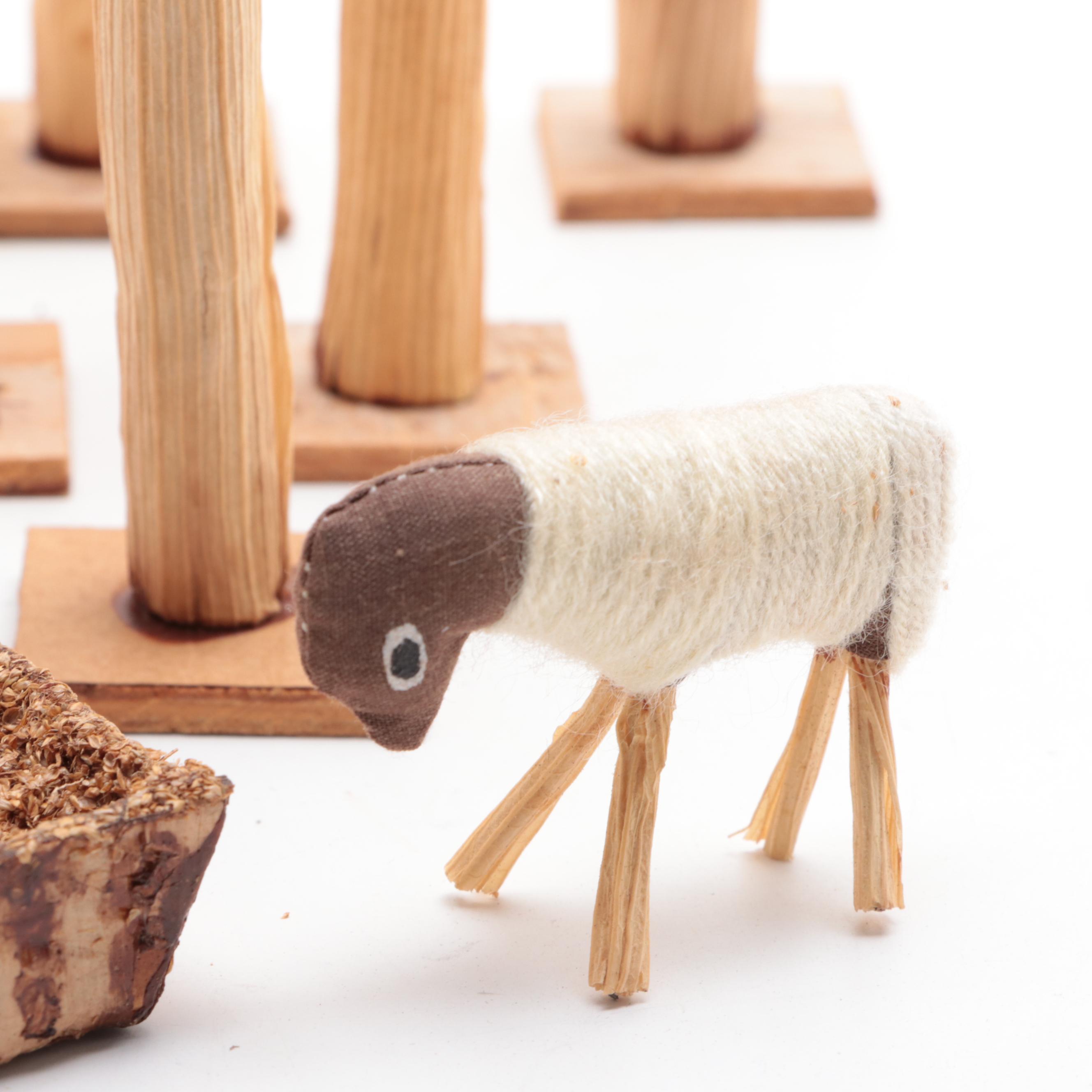 Corn Husk Nativity Figurines