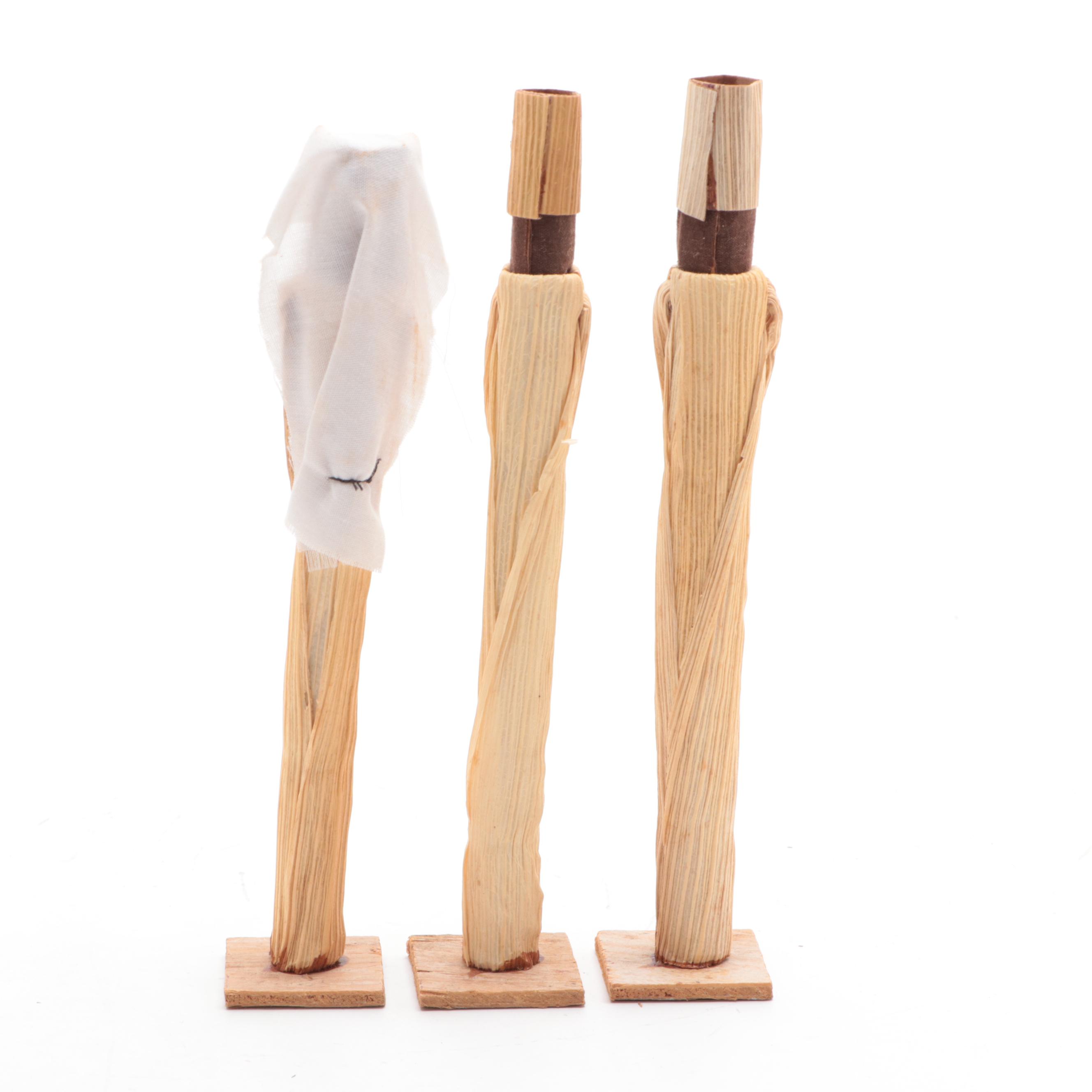 Corn Husk Nativity Figurines