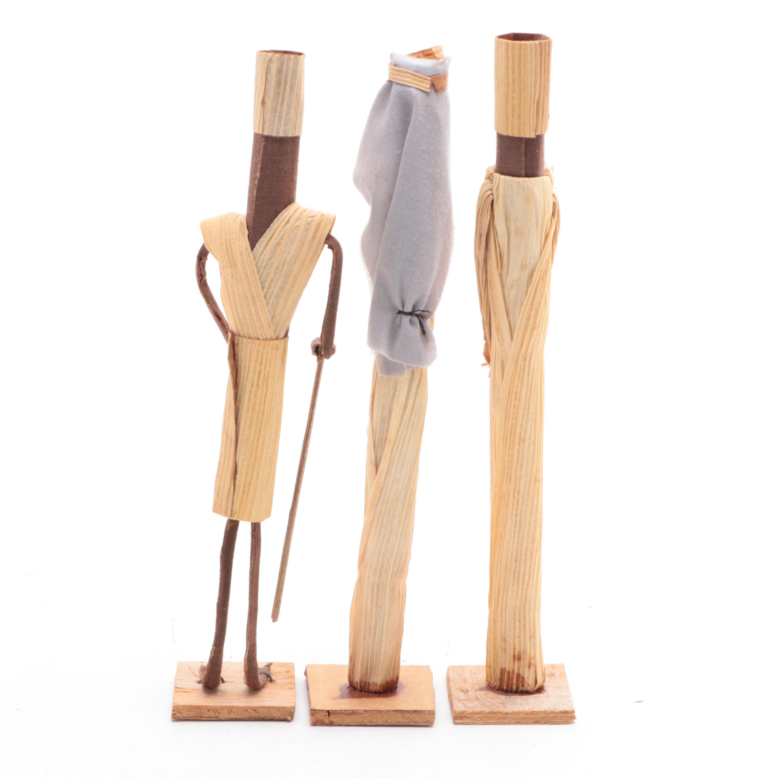 Corn Husk Nativity Figurines