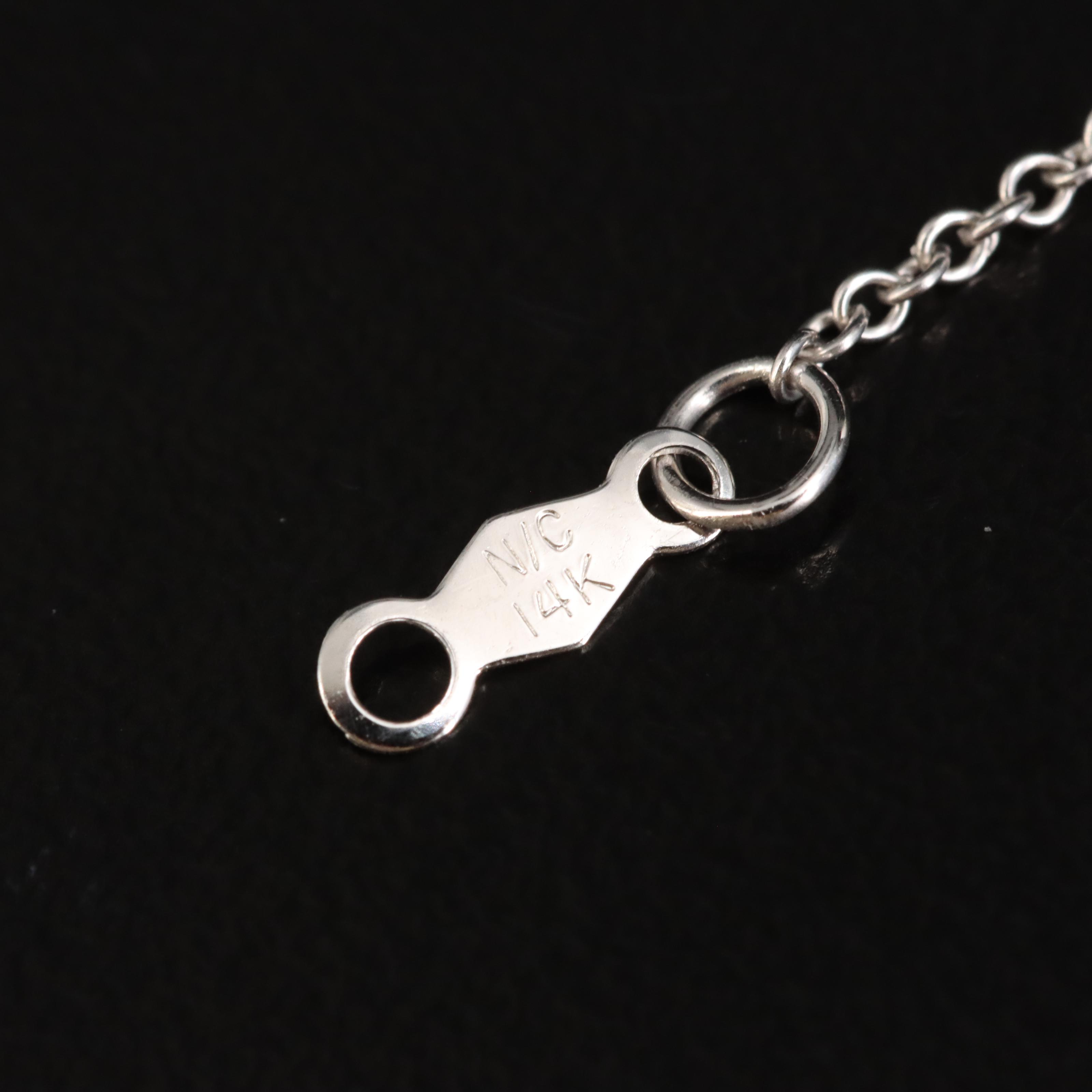 14K 0.51 CTW Diamond Three Stone Necklace