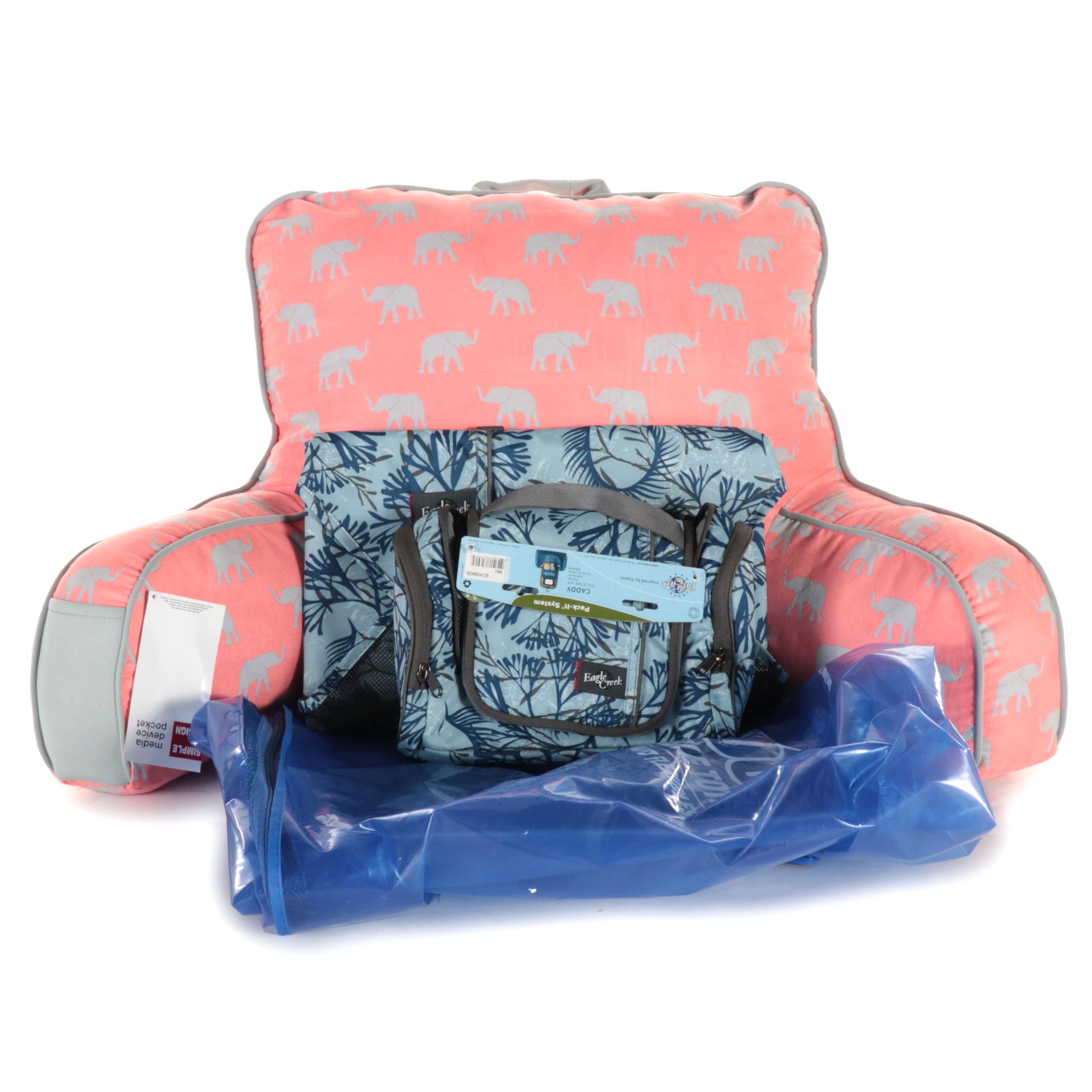 Simple by Design Reading Pillow with Eagle Creek Pack-It System