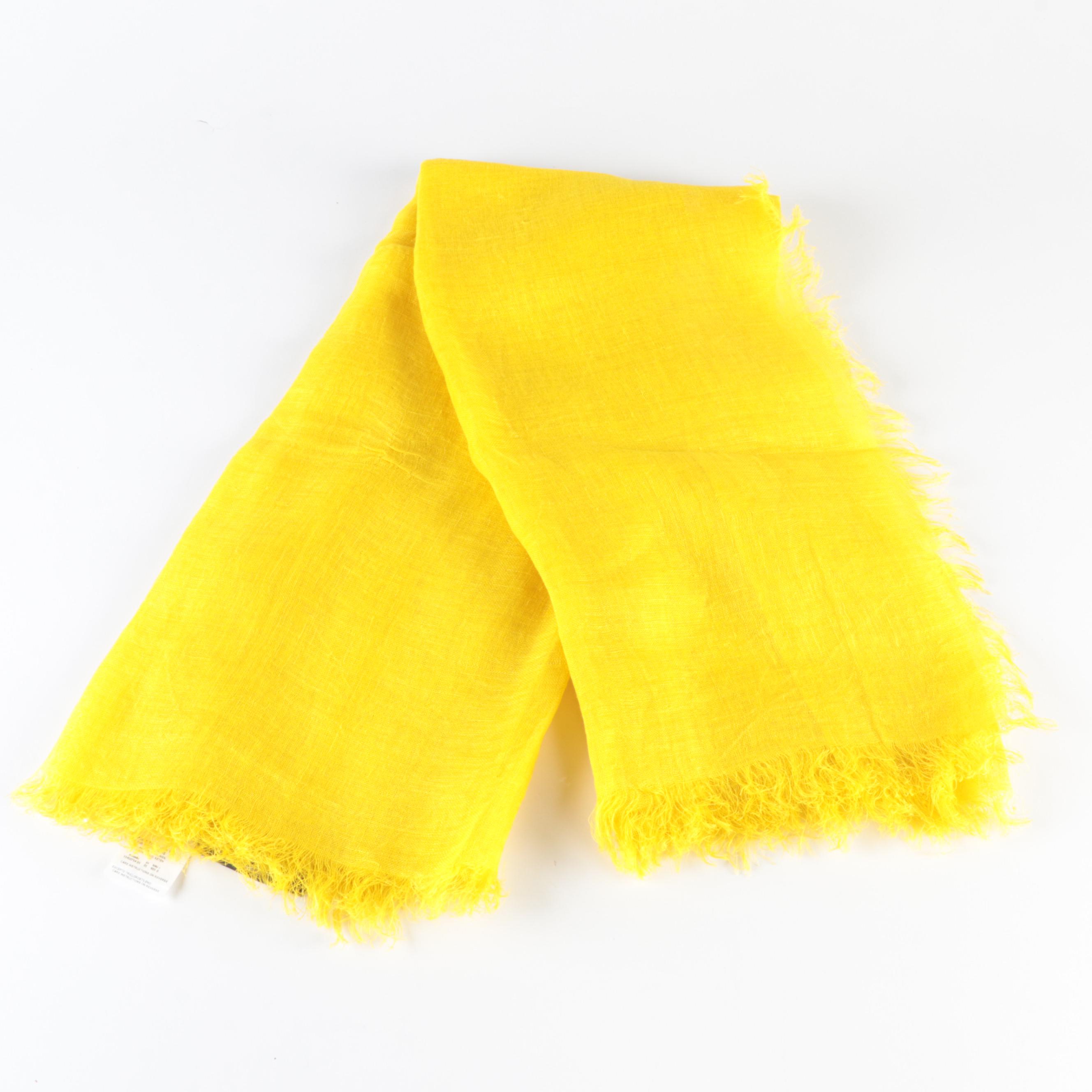 Weekend Max Mara Linen Scarf with Other Scarves and Hats