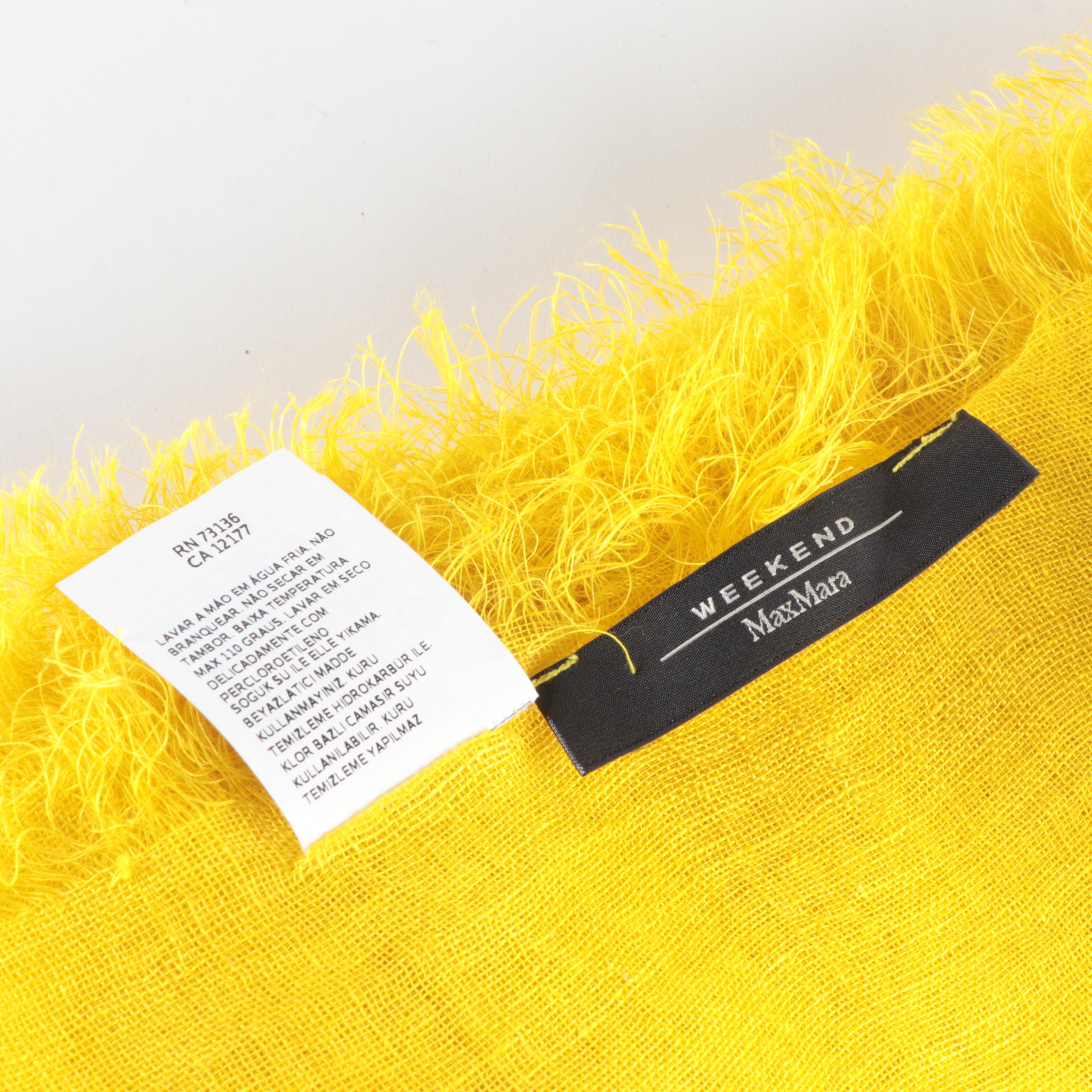 Weekend Max Mara Linen Scarf with Other Scarves and Hats