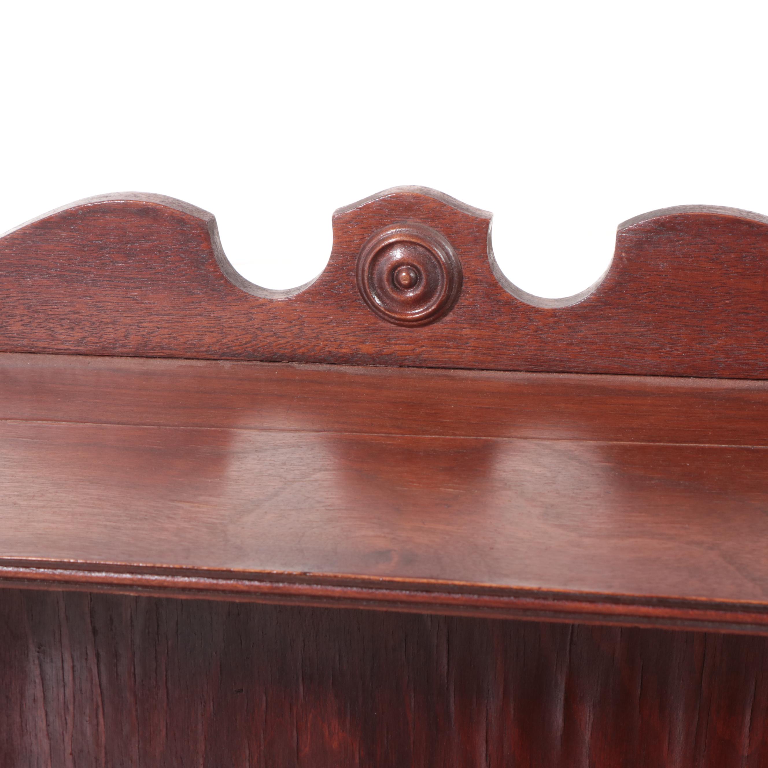 George III Style Mahogany Waterfall Bookcase, circa 1930