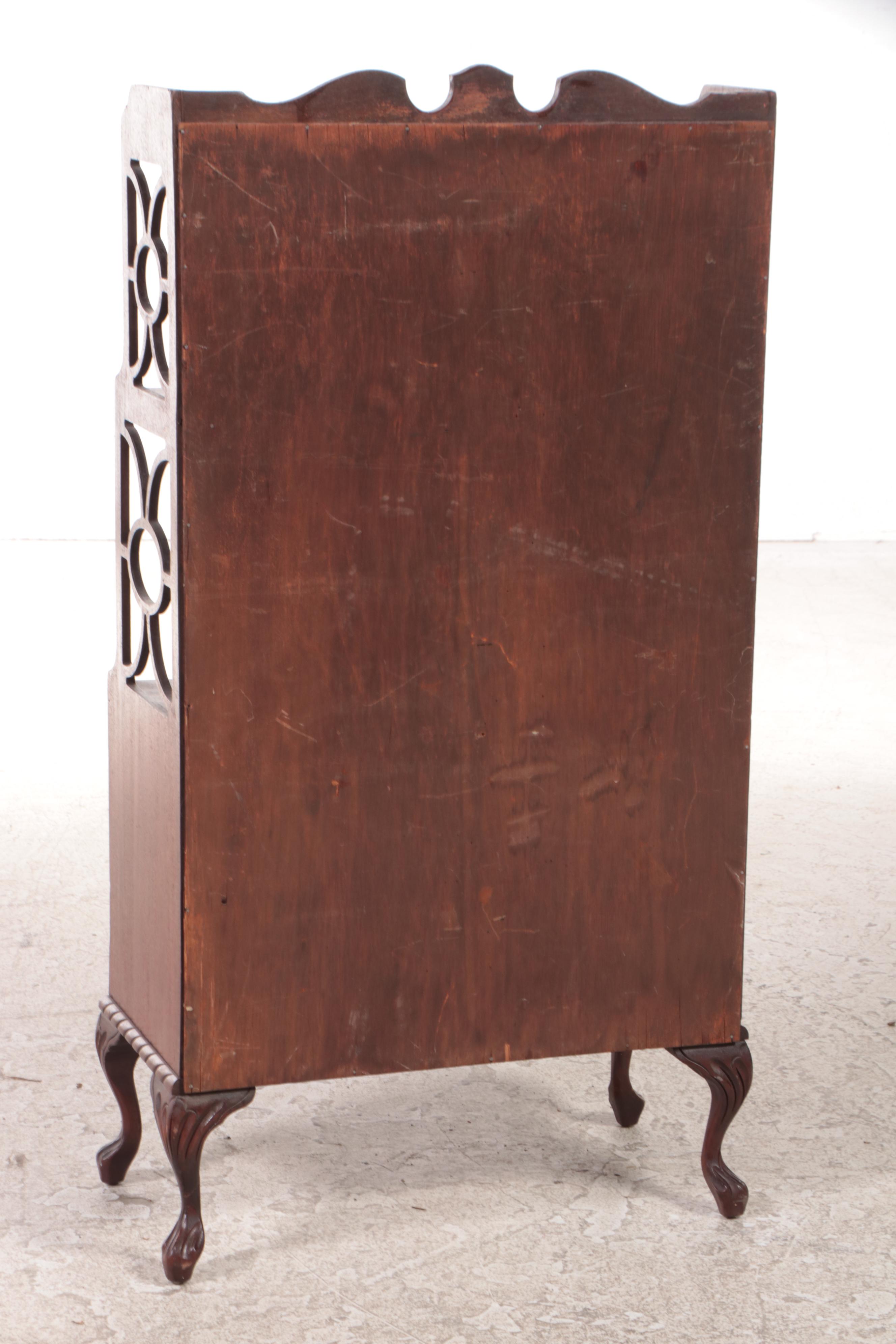 George III Style Mahogany Waterfall Bookcase, circa 1930