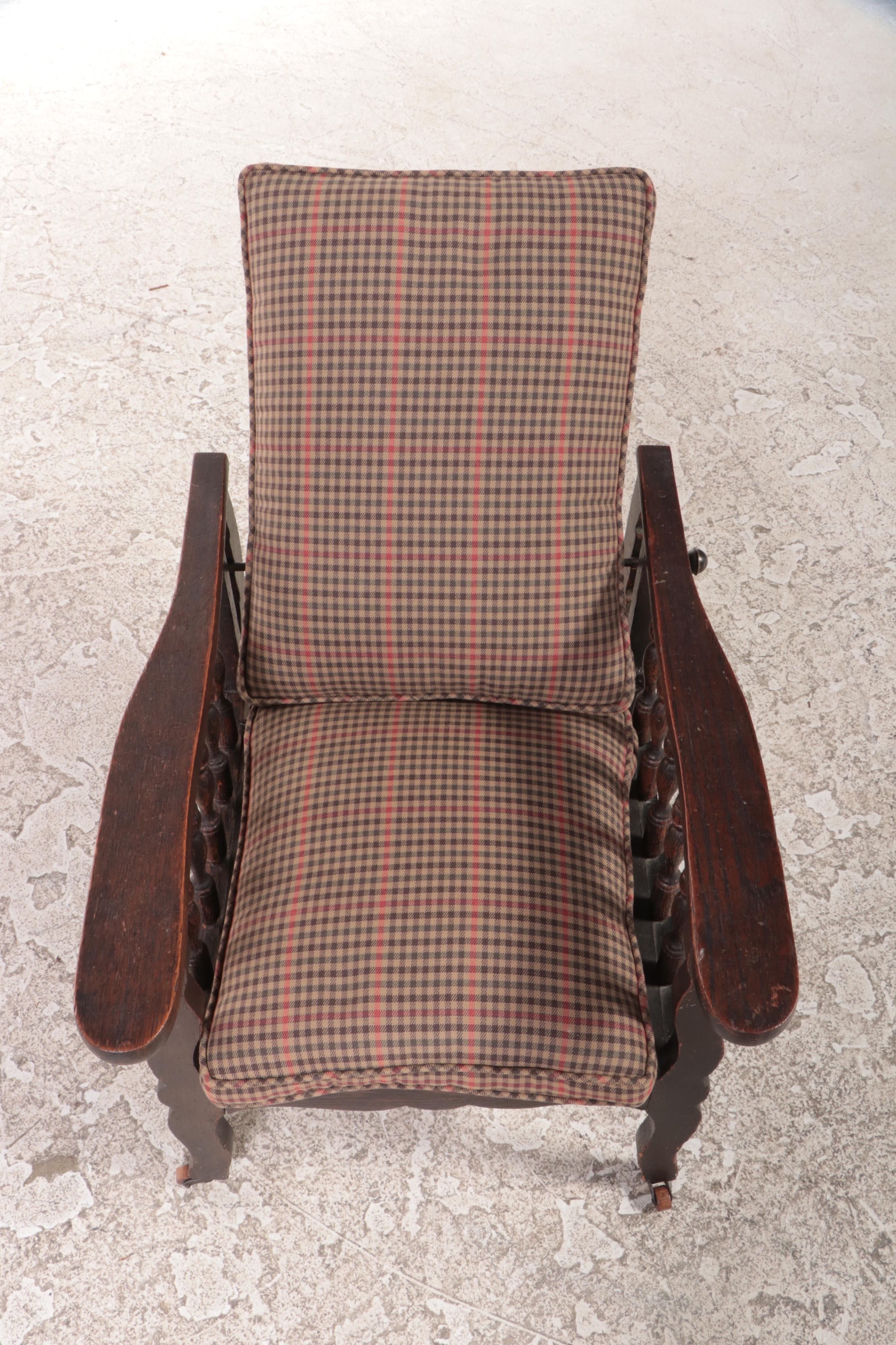 American Oak Child's Morris Chair, Early 20th Century