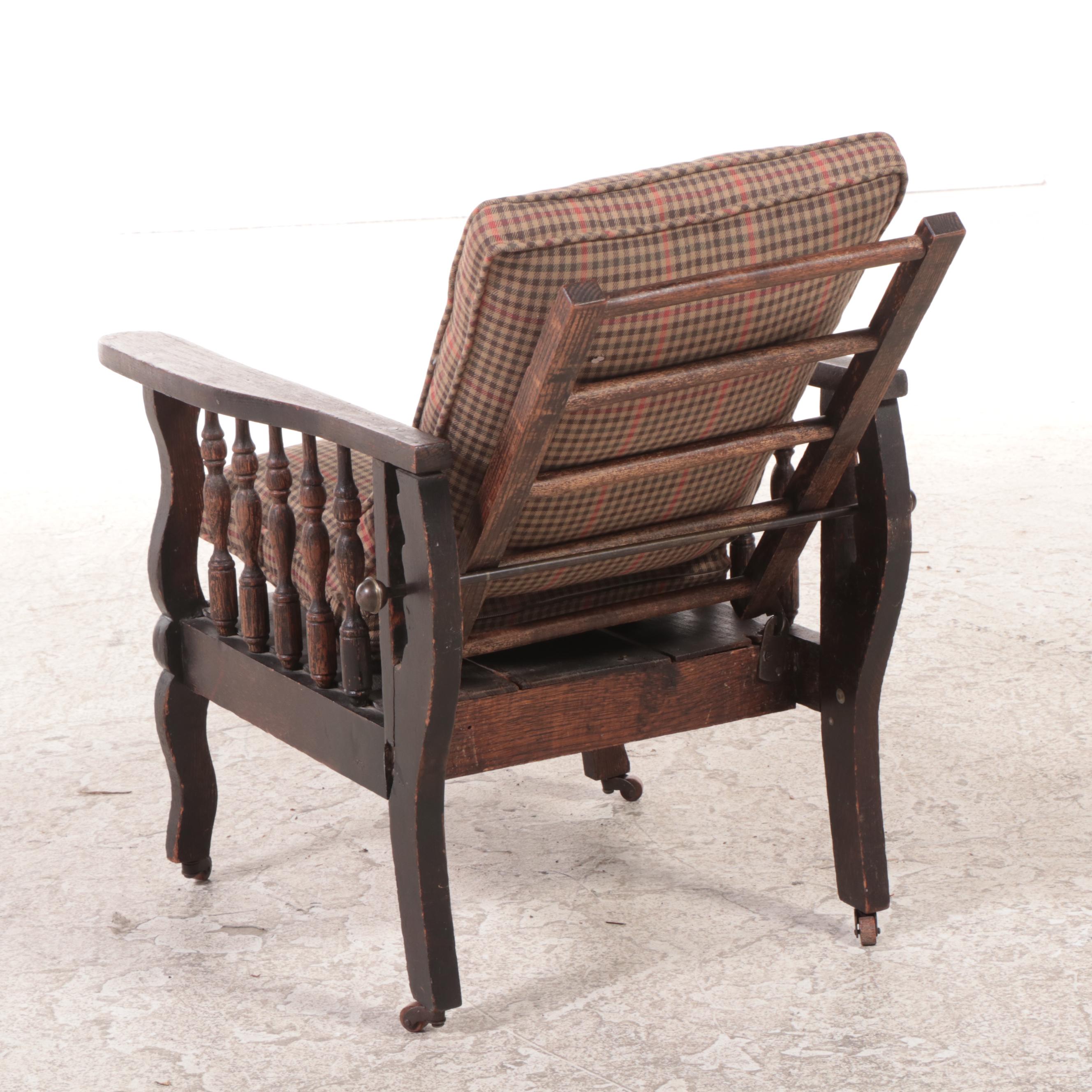 American Oak Child's Morris Chair, Early 20th Century