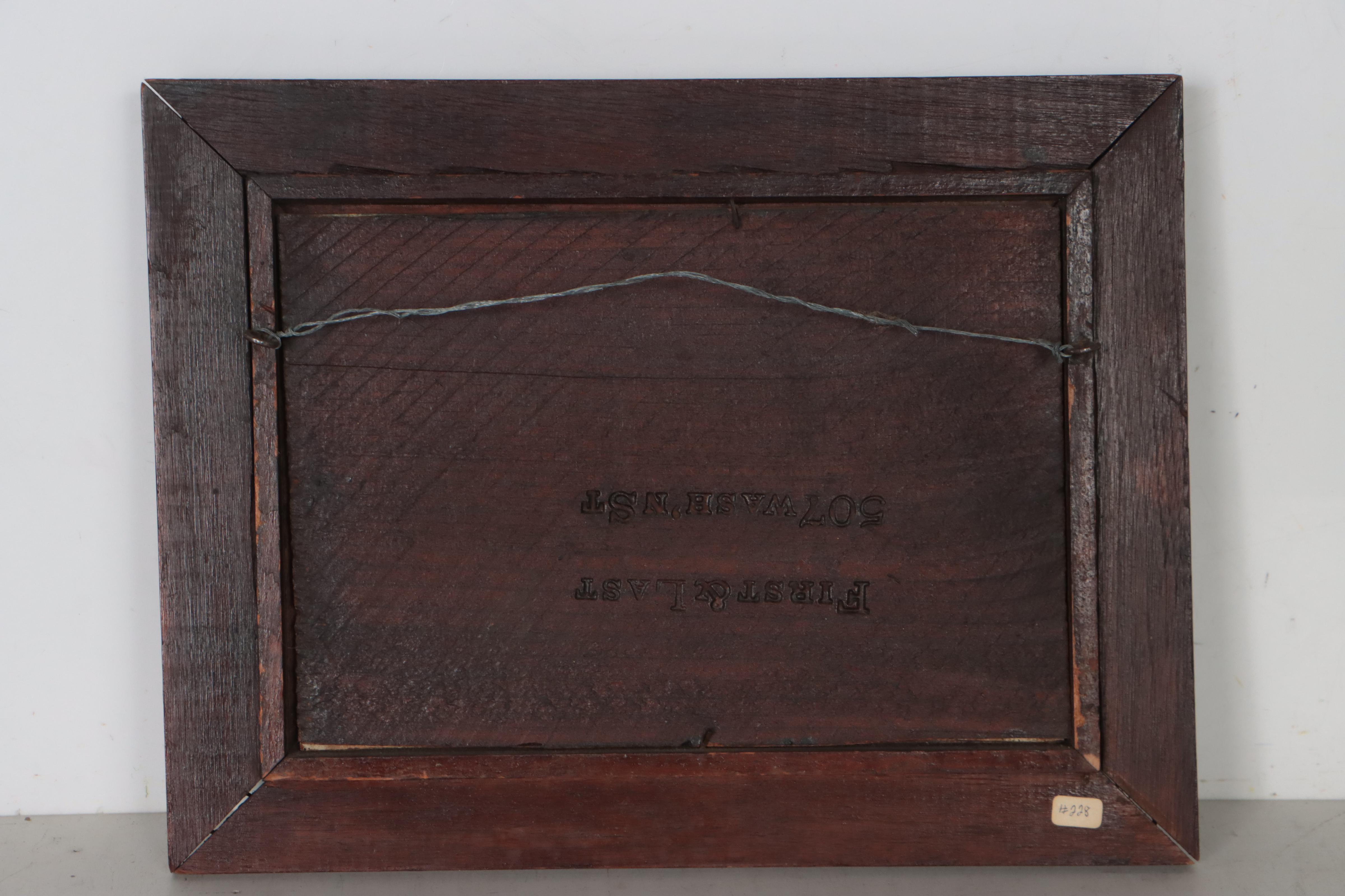 Naïve Hudson River Style Landscape Oil Painting, Circa 1900